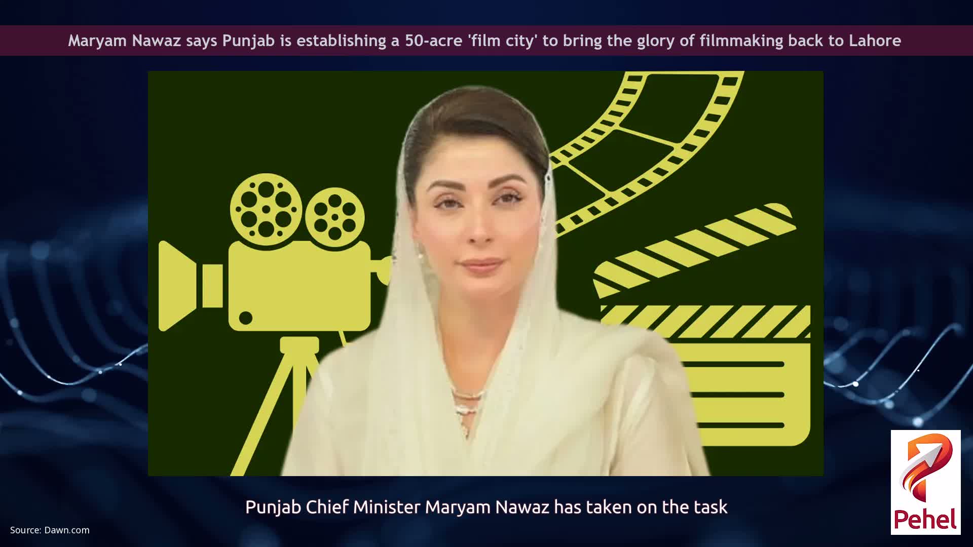 Maryam Nawaz says Punjab is establishing a 50-acre 'film city' to bring the glory of filmmaking back to Lahore