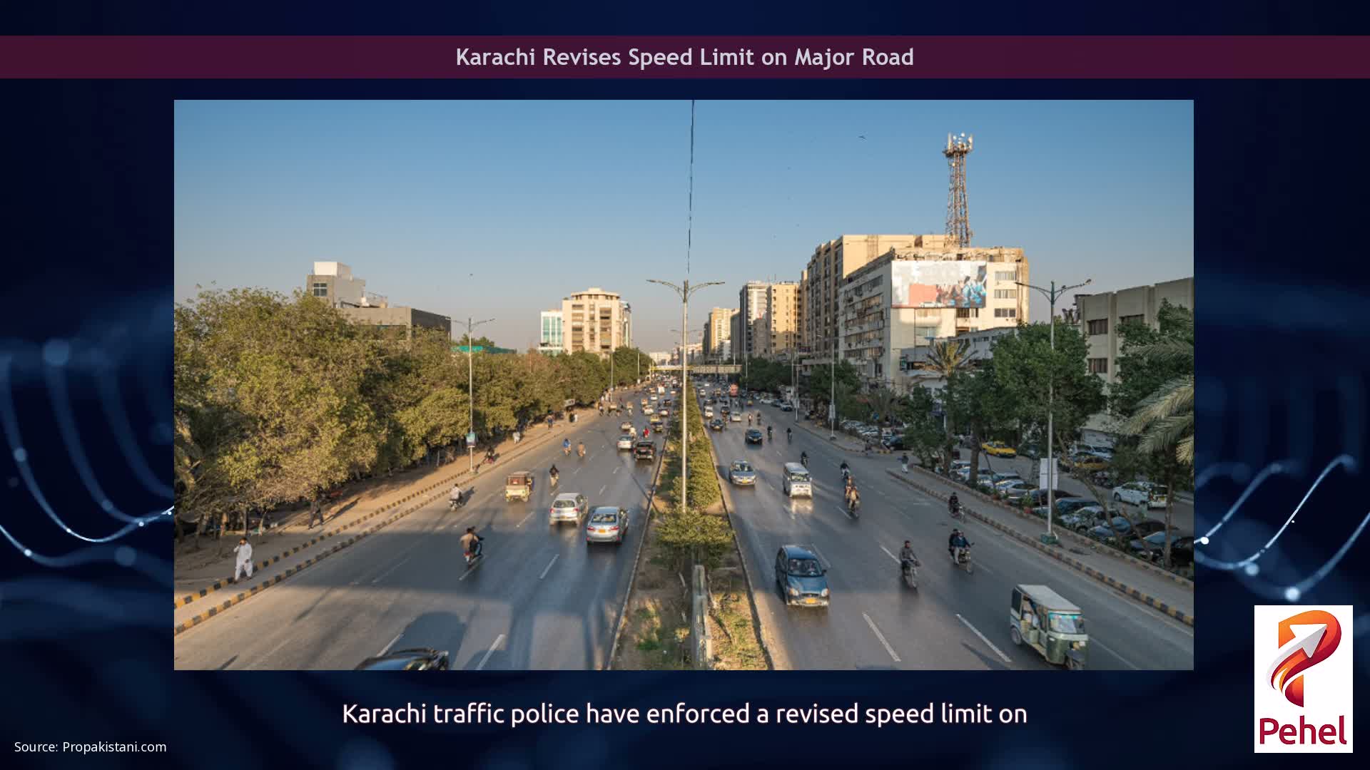 Karachi Revises Speed Limit on Major Road