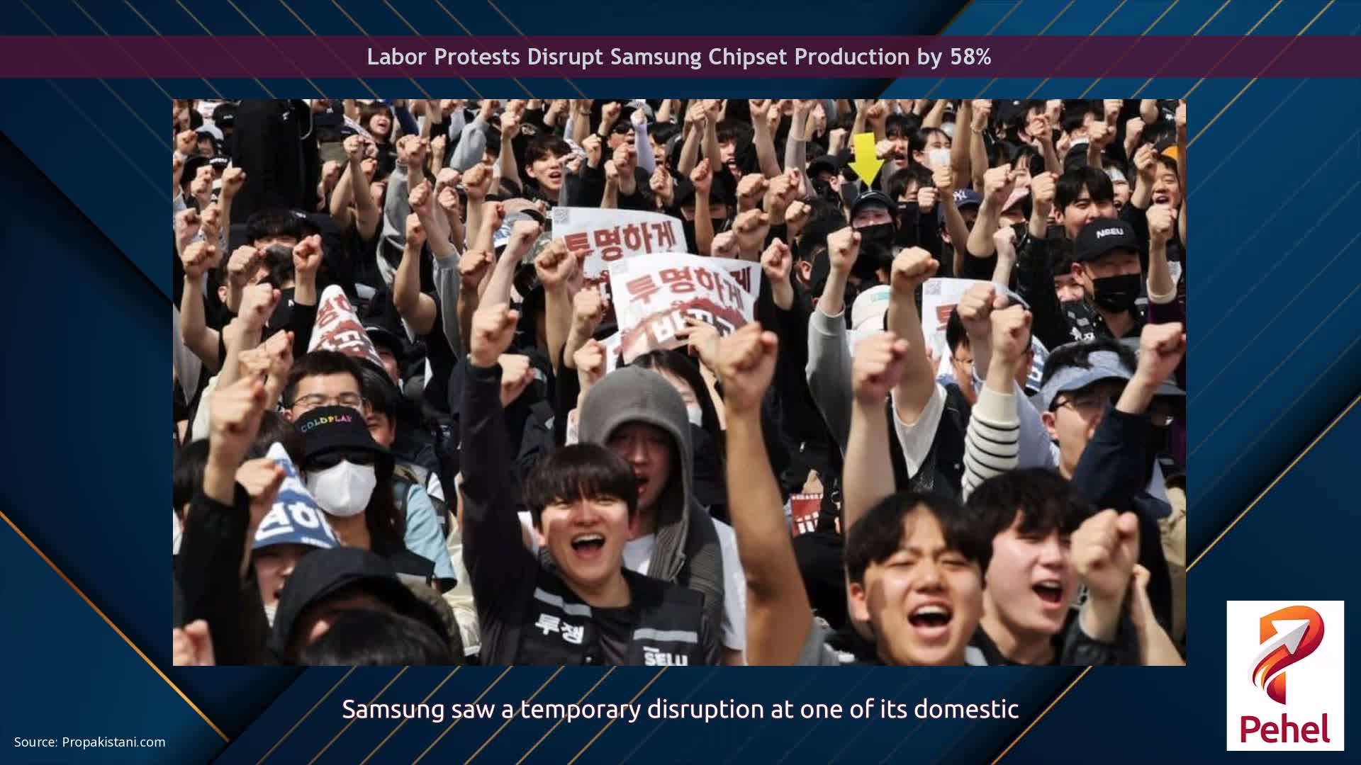 Labor Protests Disrupt Samsung Chipset Production by 58%