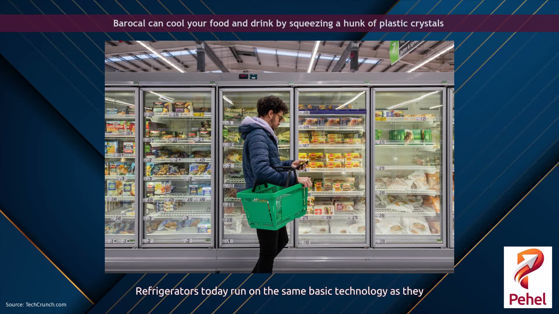Barocal can cool your food and drink by squeezing a hunk of plastic crystals