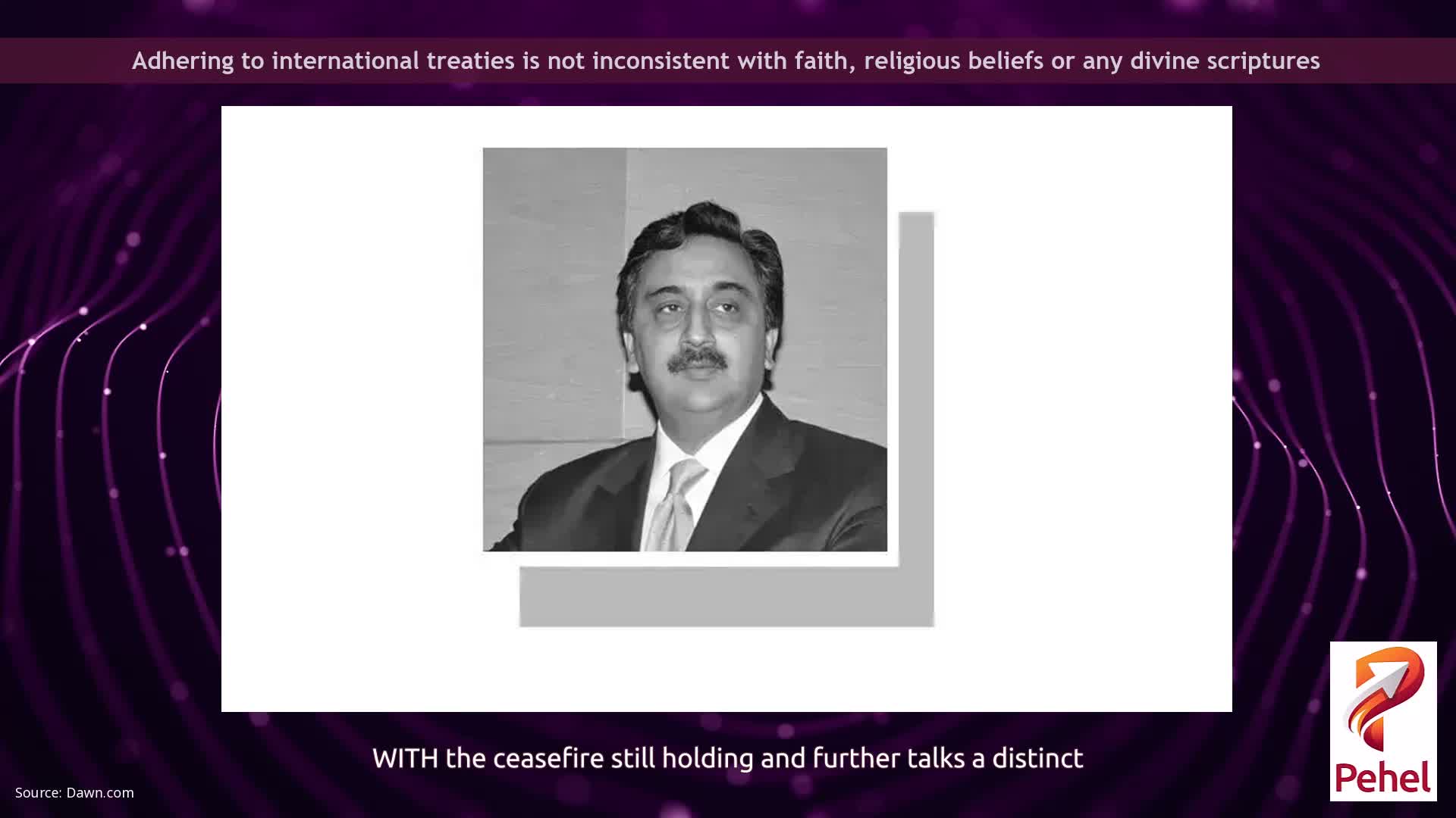 Adhering to international treaties is not inconsistent with faith, religious beliefs or any divine scriptures