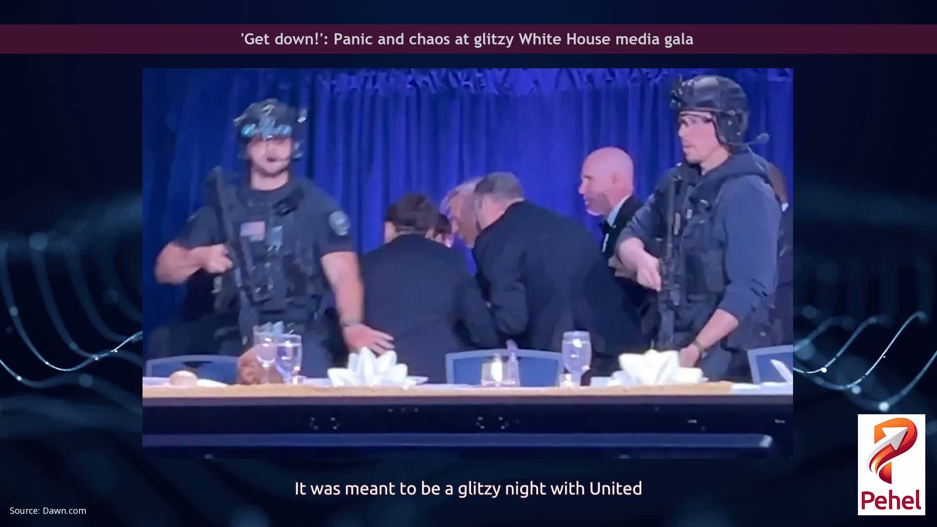 'Get down!': Panic and chaos at glitzy White House media gala