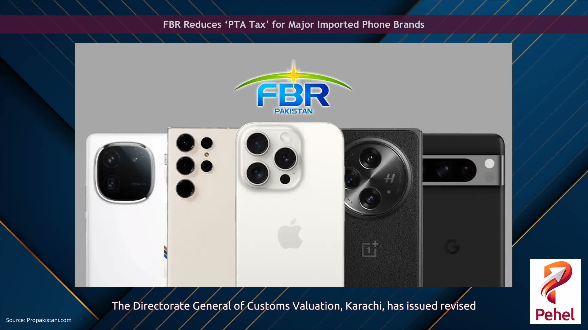 FBR Reduces ‘PTA Tax’ for Major Imported Phone Brands