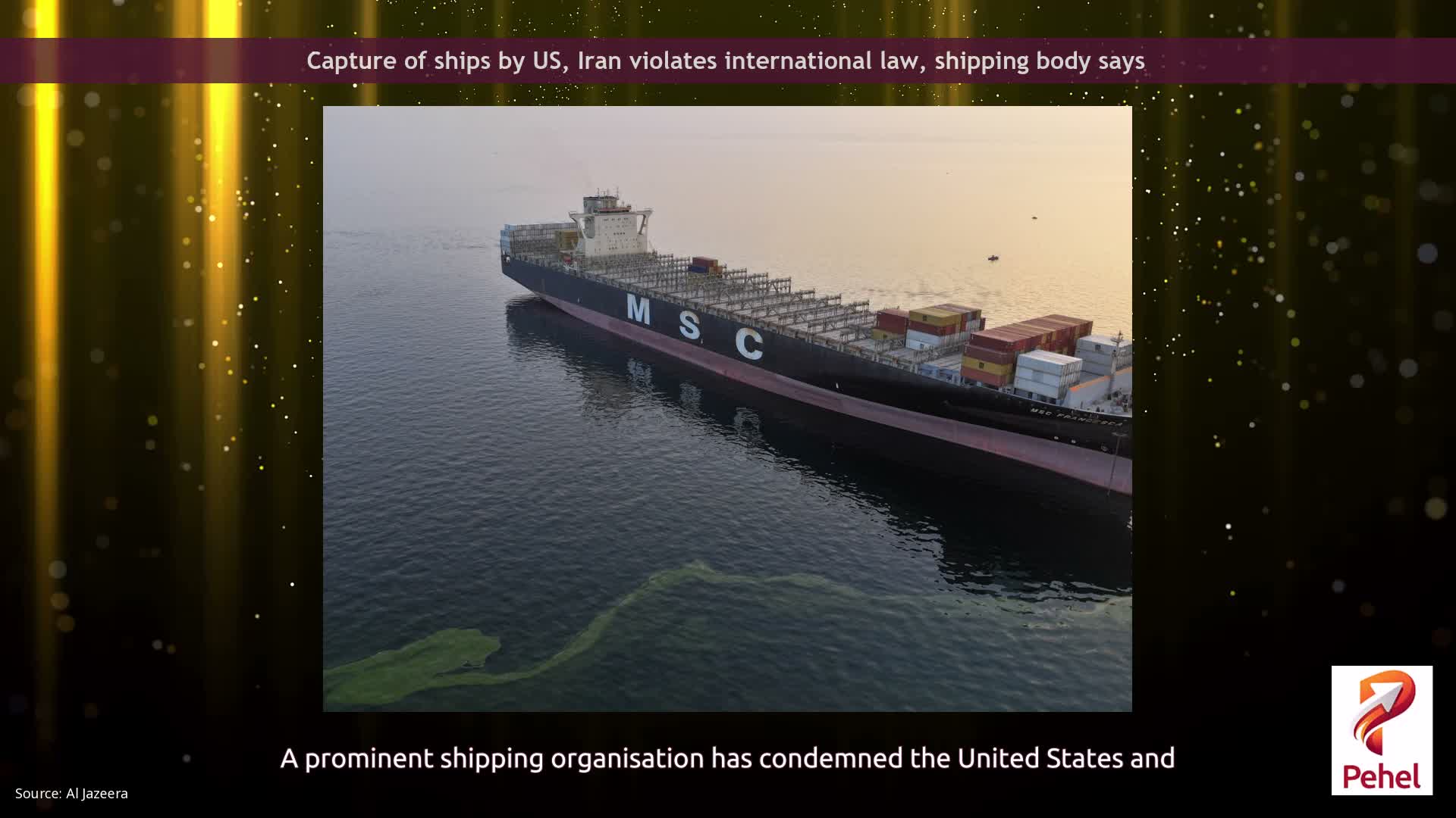 Capture of ships by US, Iran violates international law, shipping body says