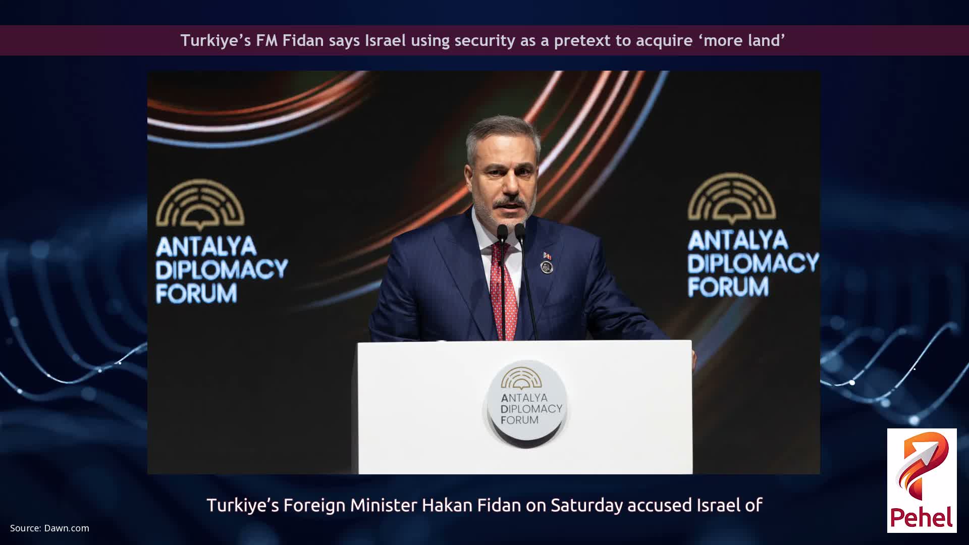 Turkiye’s FM Fidan says Israel using security as a pretext to acquire ‘more land’