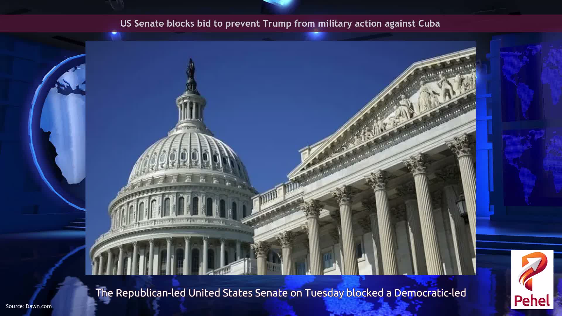 US Senate blocks bid to prevent Trump from military action against Cuba