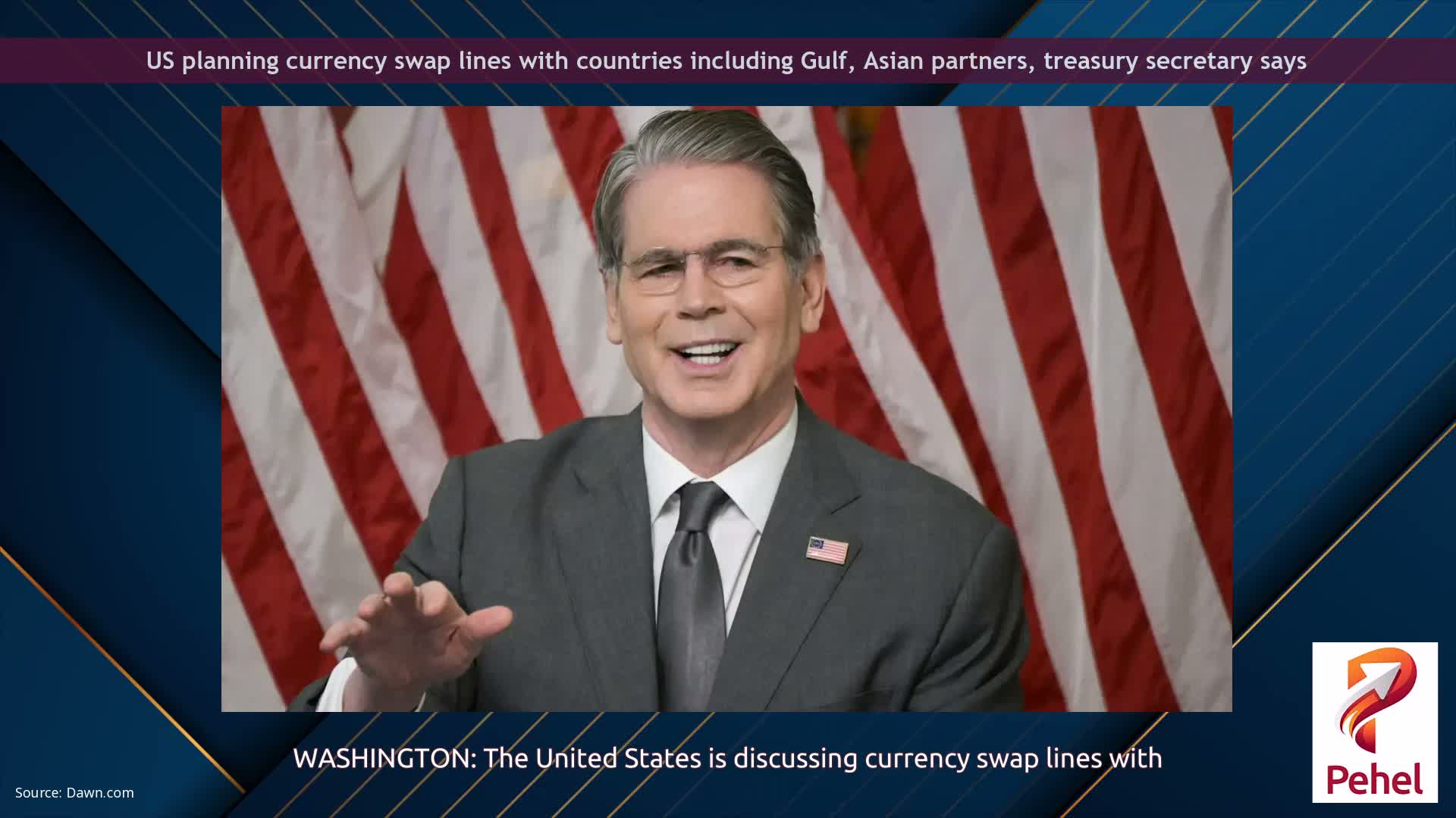US planning currency swap lines with countries including Gulf, Asian partners, treasury secretary says