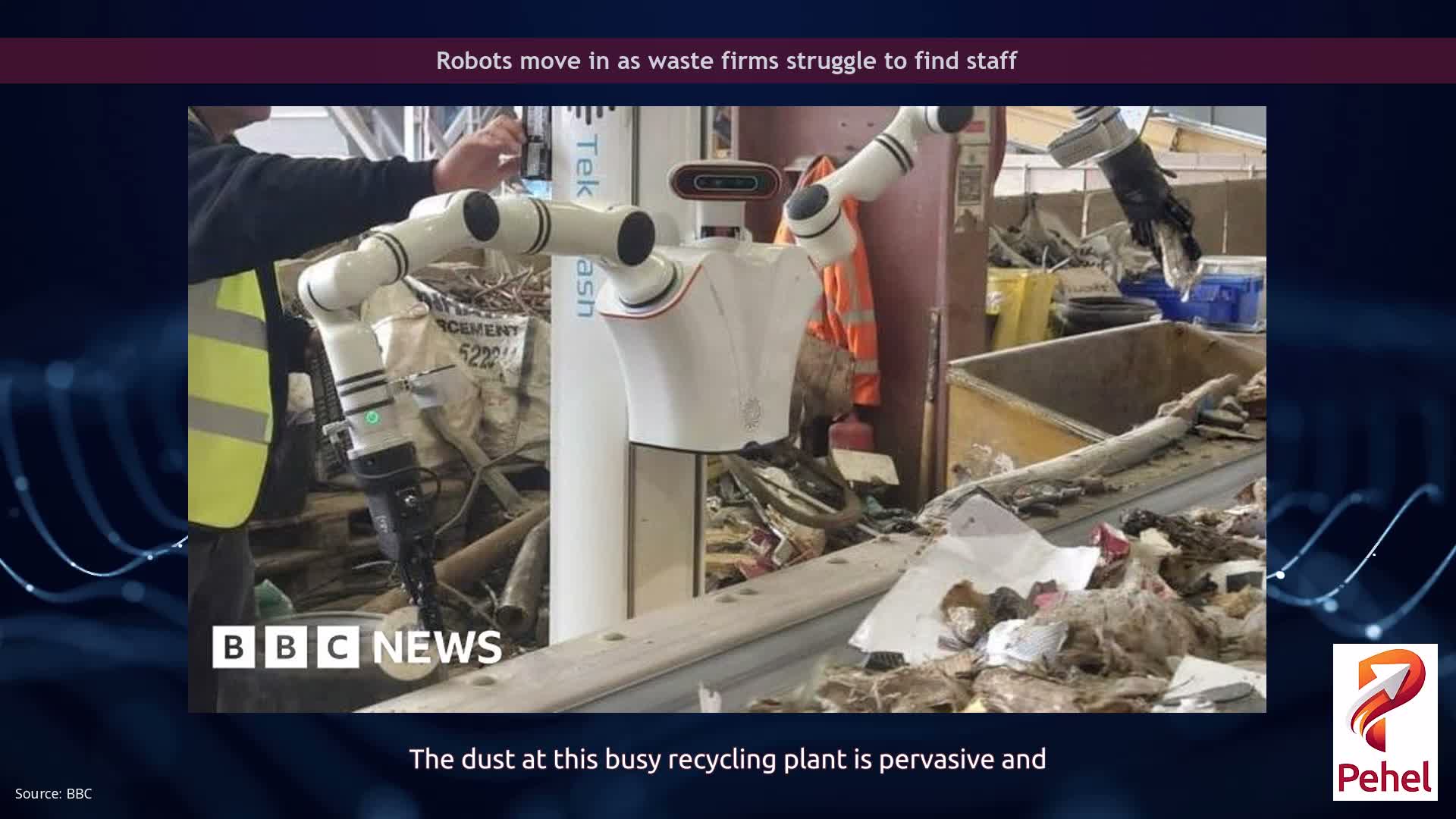 Robots move in as waste firms struggle to find staff