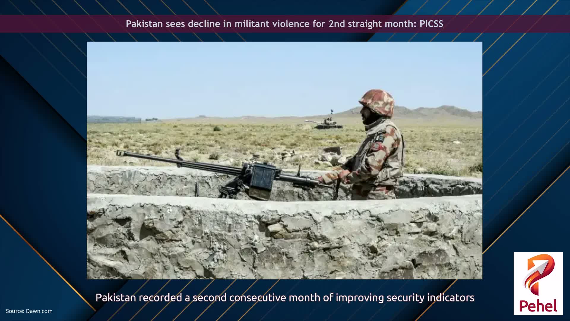 Pakistan sees decline in militant violence for 2nd straight month: PICSS