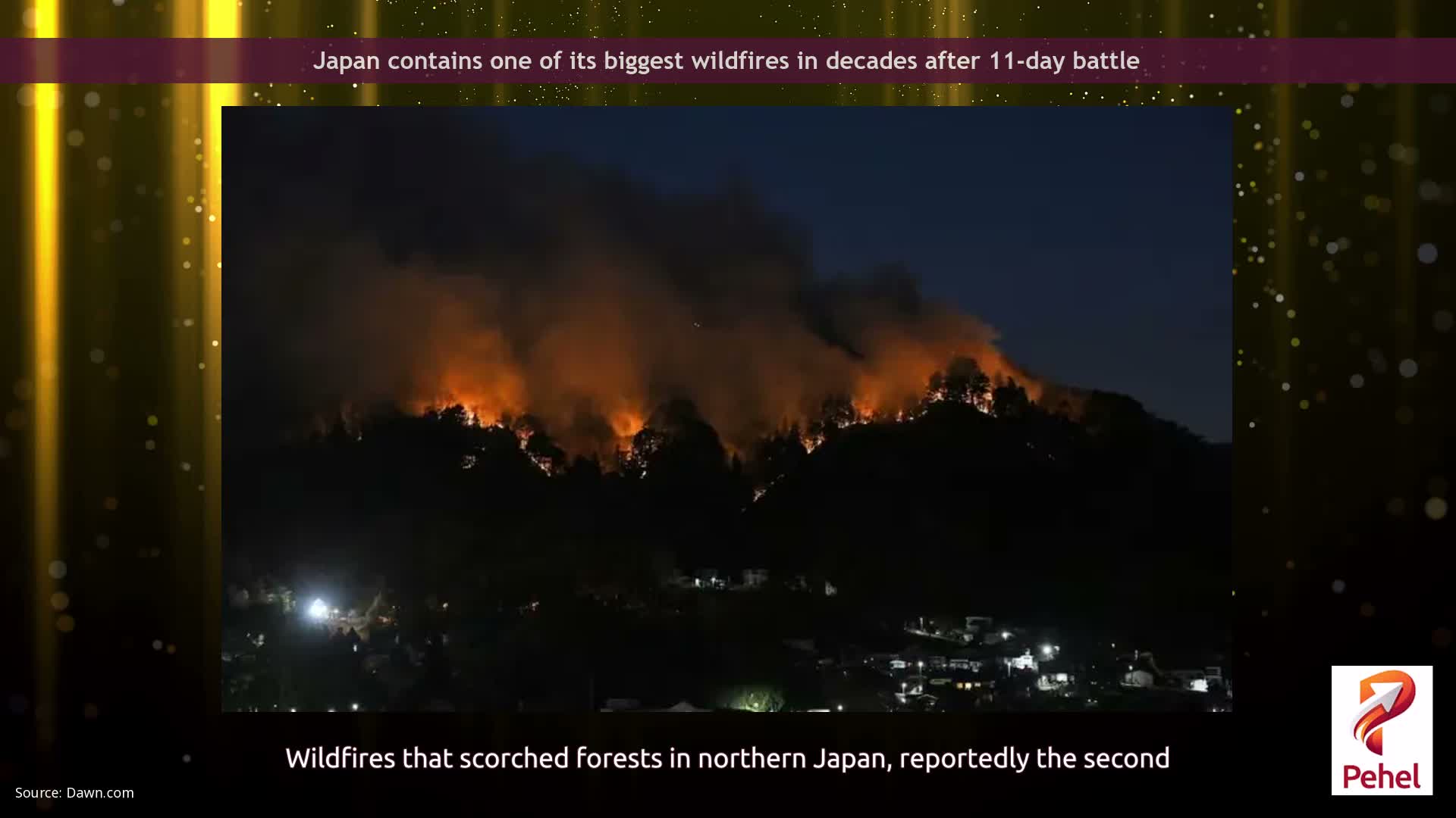 Japan contains one of its biggest wildfires in decades after 11-day battle