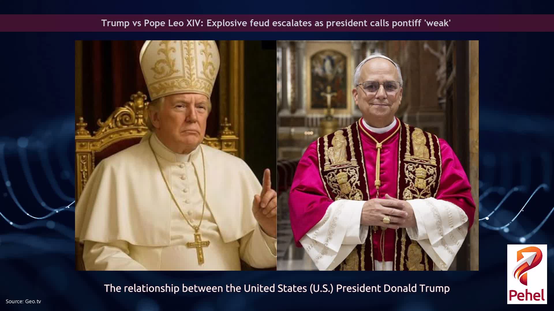 Trump vs Pope Leo XIV: Explosive feud escalates as president calls pontiff 'weak'