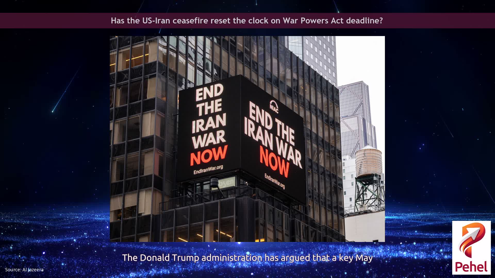 Has the US-Iran ceasefire reset the clock on War Powers Act deadline?