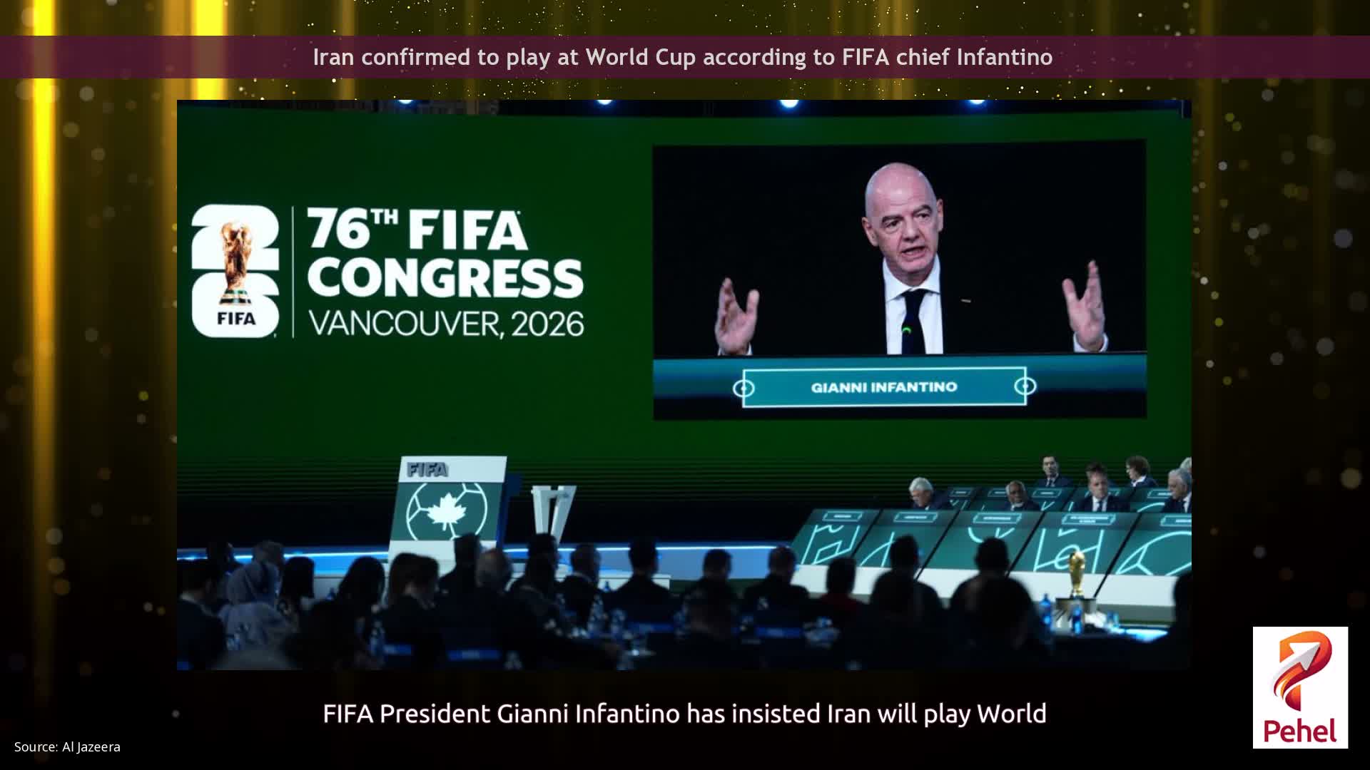 Iran confirmed to play at World Cup according to FIFA chief Infantino