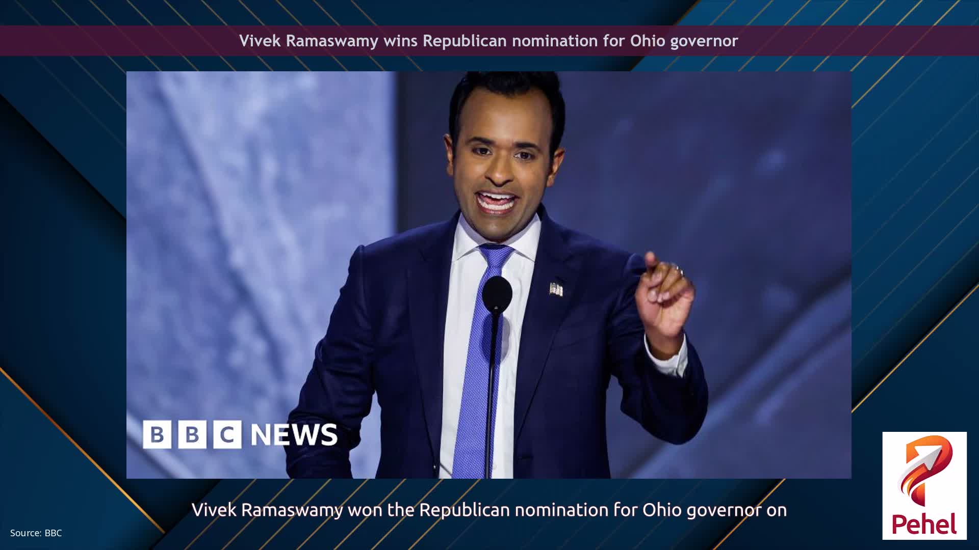 Vivek Ramaswamy wins Republican nomination for Ohio governor