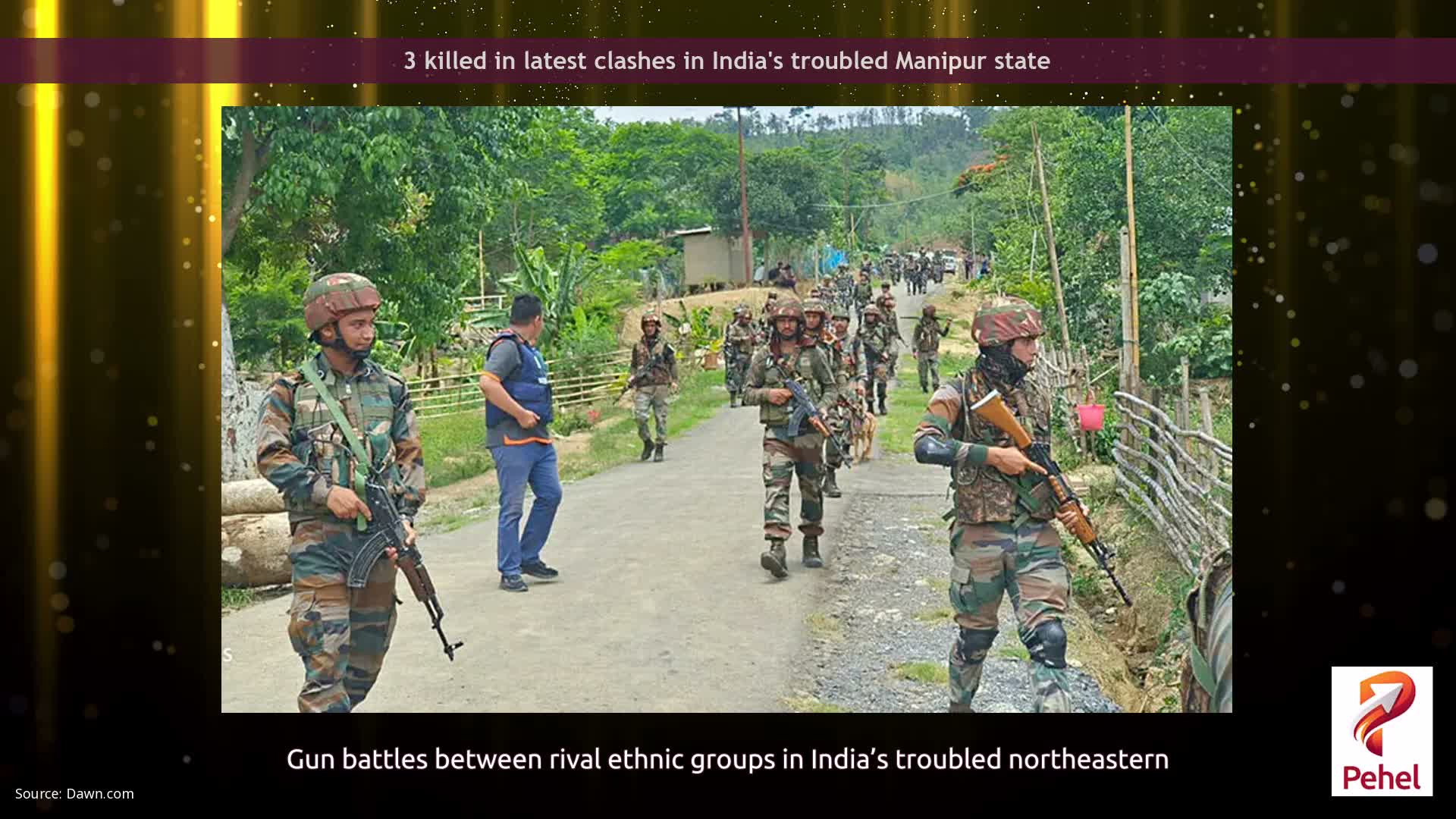 3 killed in latest clashes in India's troubled Manipur state