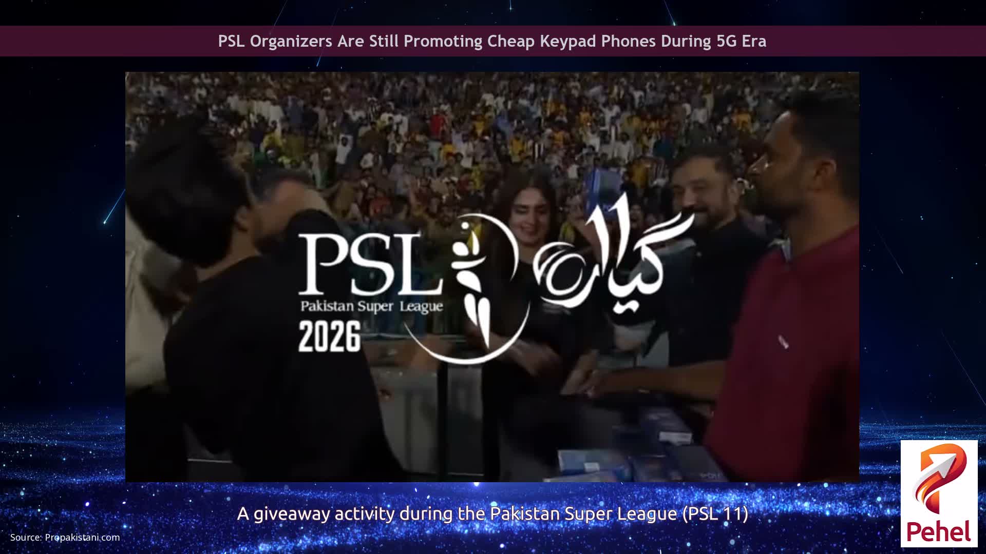PSL Organizers Are Still Promoting Cheap Keypad Phones During 5G Era