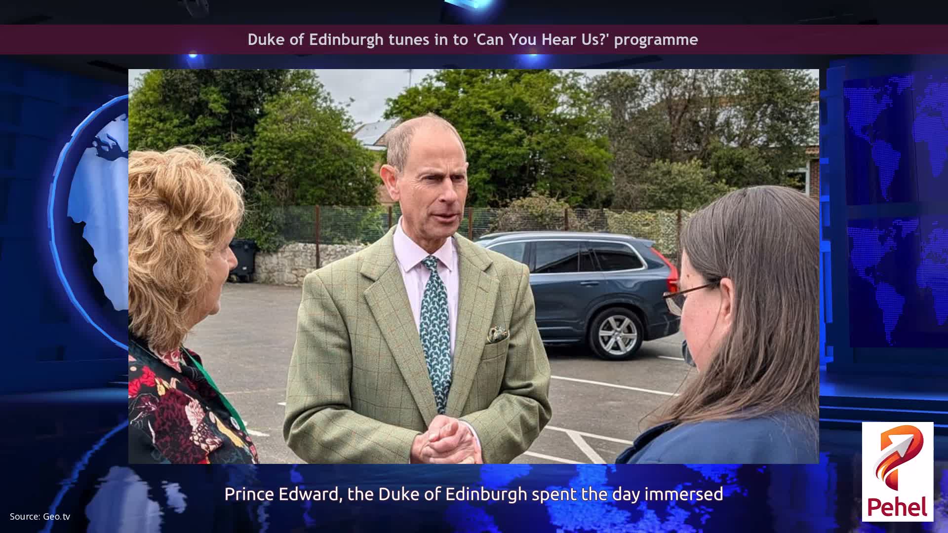 Duke of Edinburgh tunes in to 'Can You Hear Us?' programme