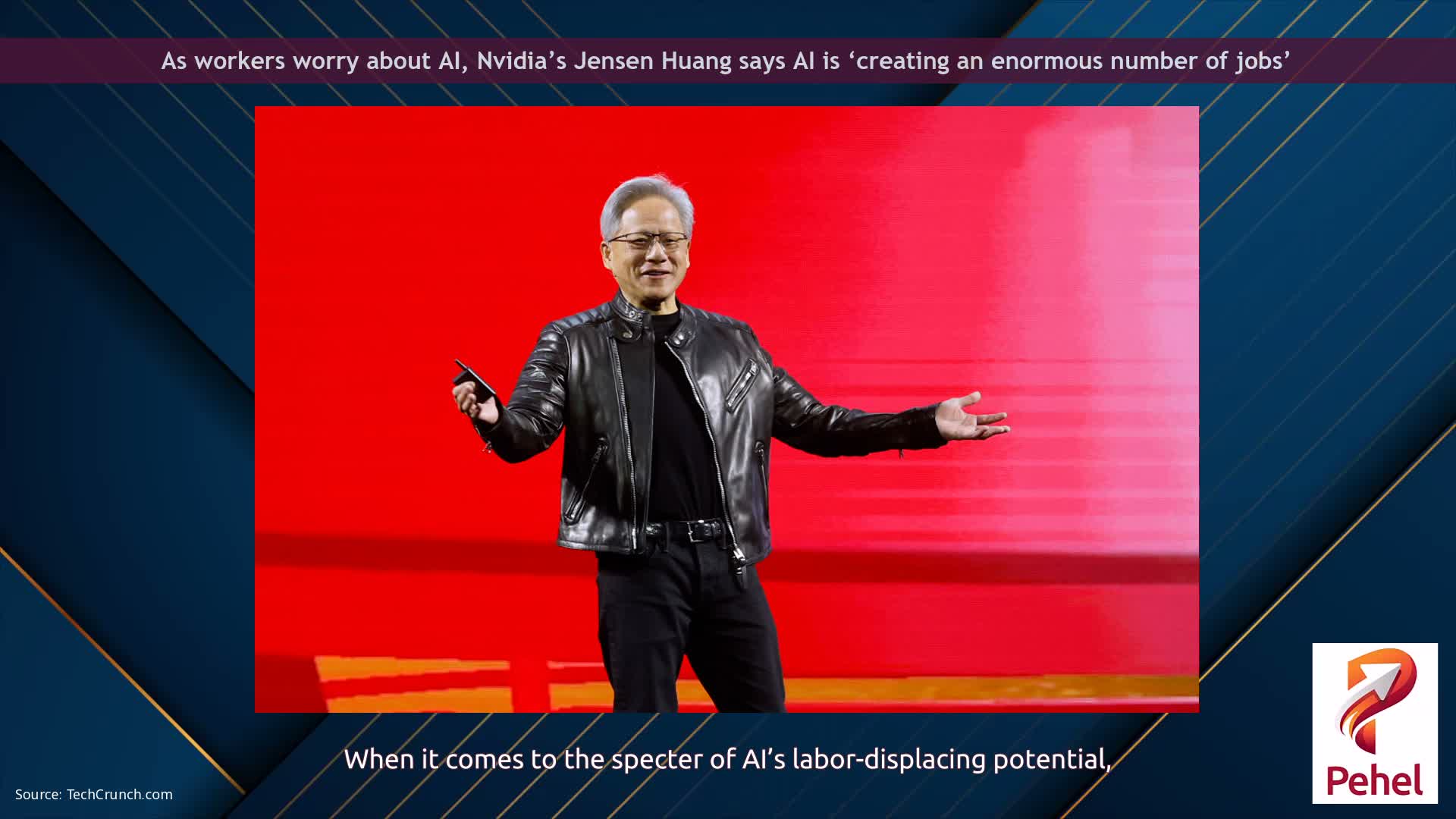 As workers worry about AI, Nvidia’s Jensen Huang says AI is ‘creating an enormous number of jobs’