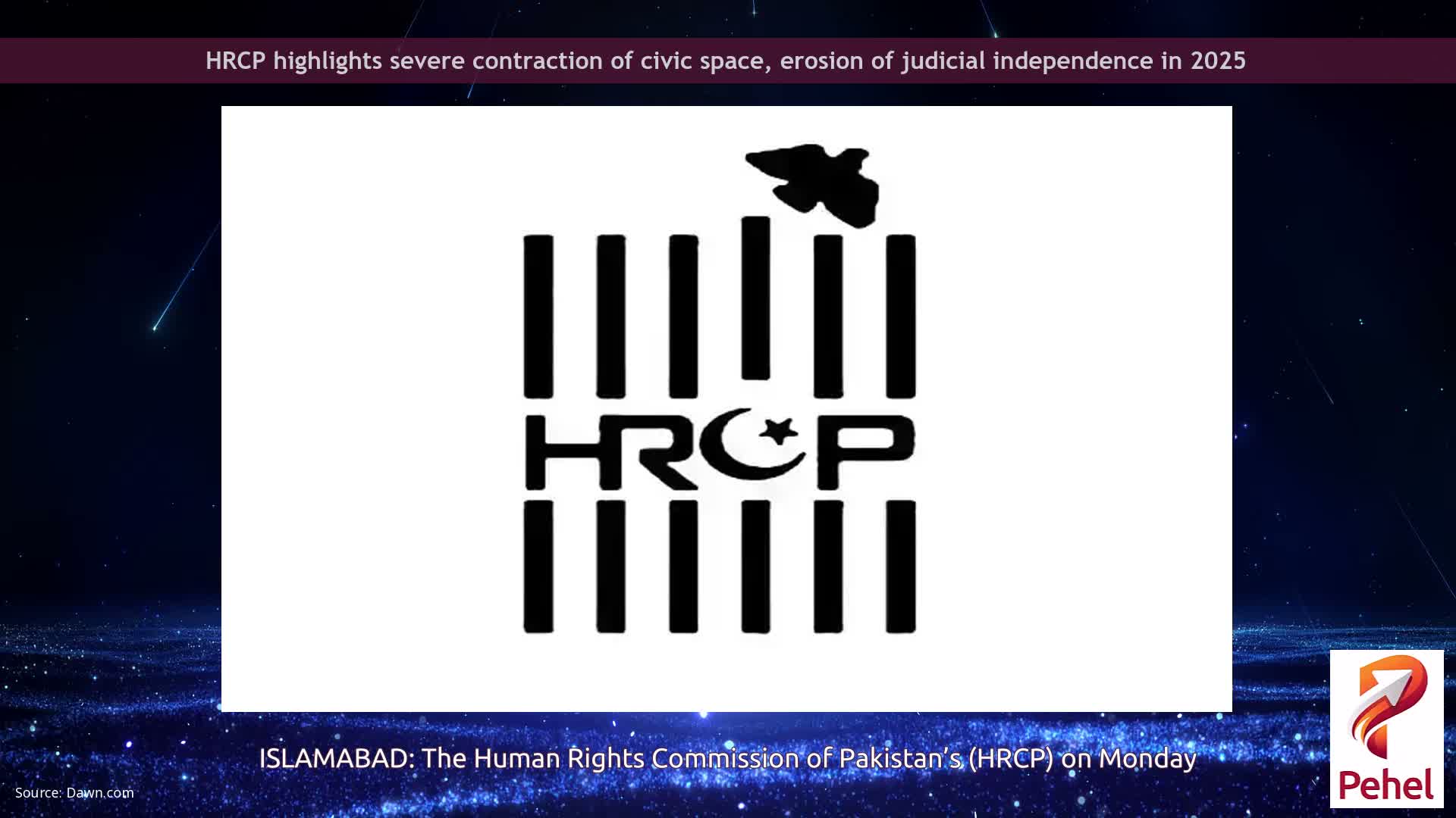 HRCP highlights severe contraction of civic space, erosion of judicial independence in 2025