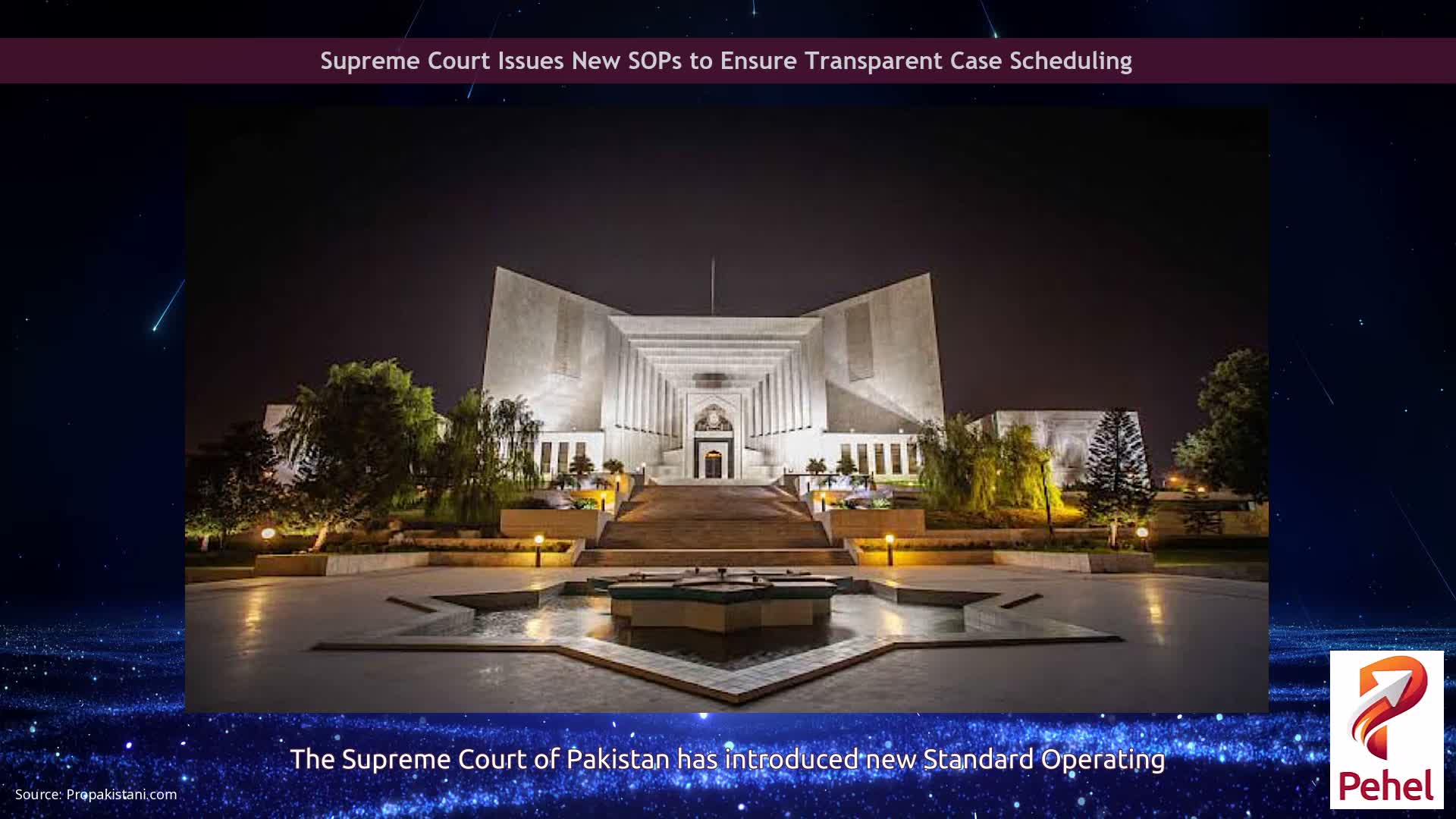 Supreme Court Issues New SOPs to Ensure Transparent Case Scheduling