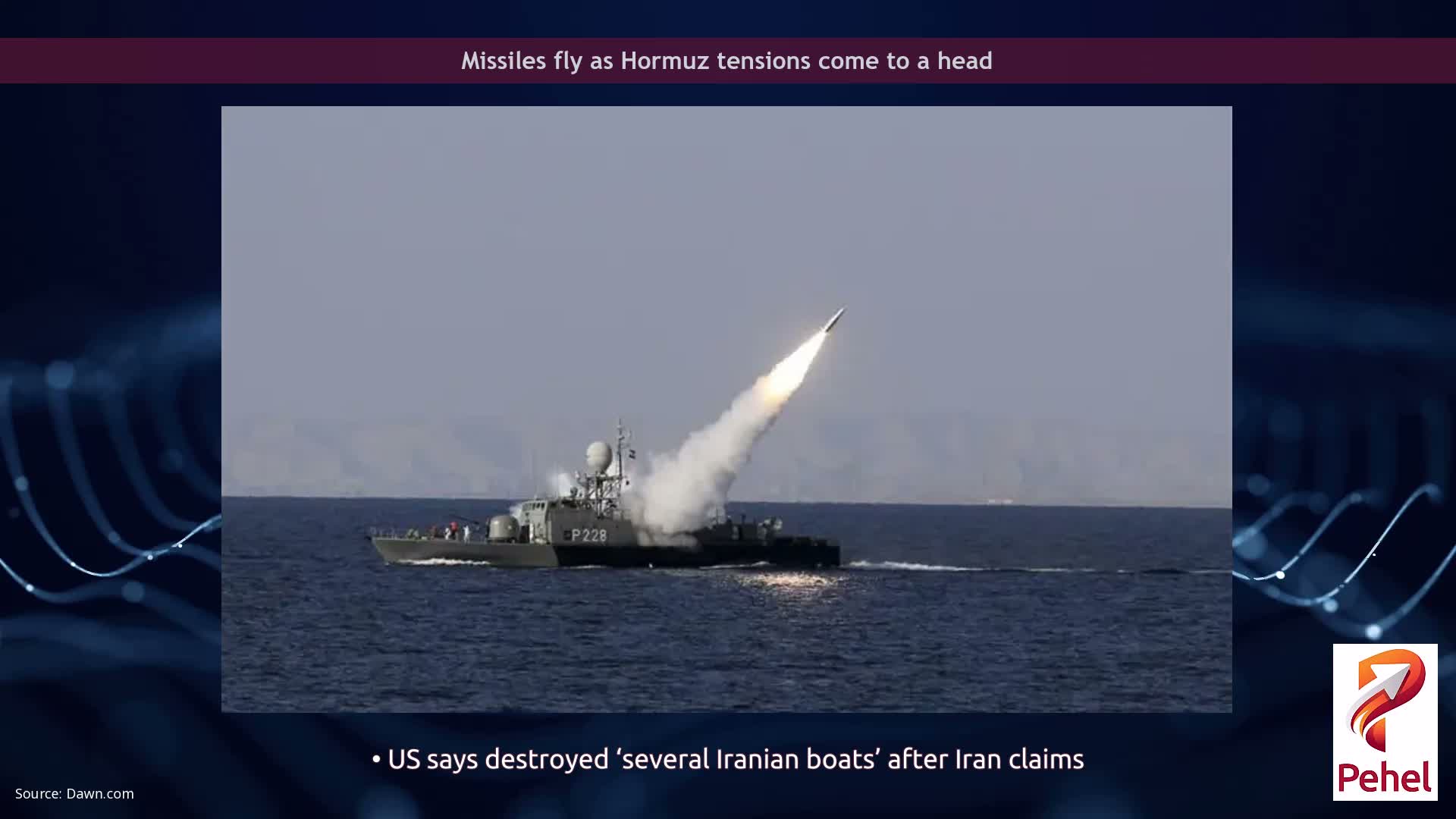 Missiles fly as Hormuz tensions come to a head