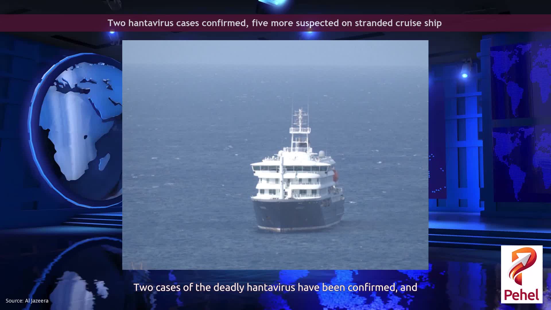Two hantavirus cases confirmed, five more suspected on stranded cruise ship