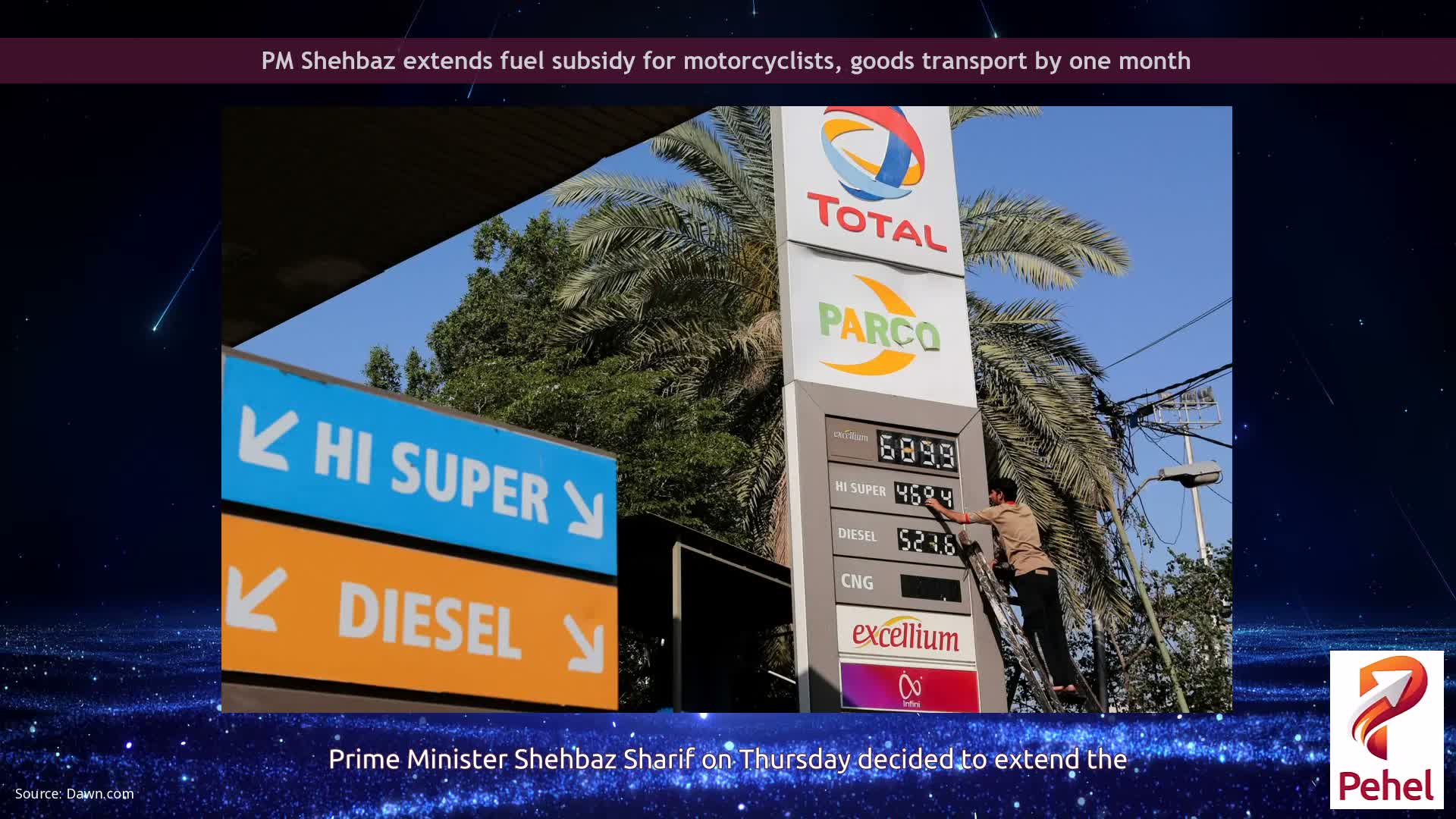 PM Shehbaz extends fuel subsidy for motorcyclists, goods transport by one month
