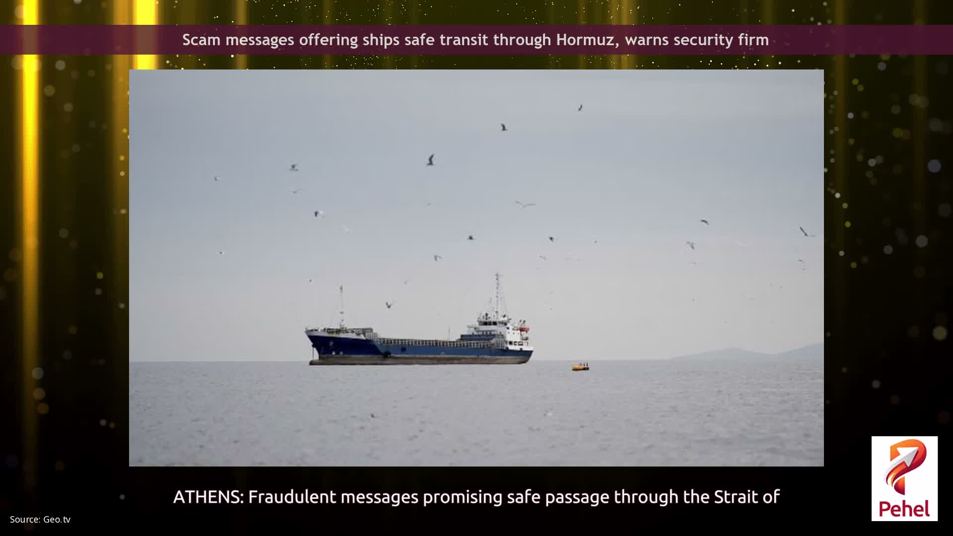 Scam messages offering ships safe transit through Hormuz, warns security firm