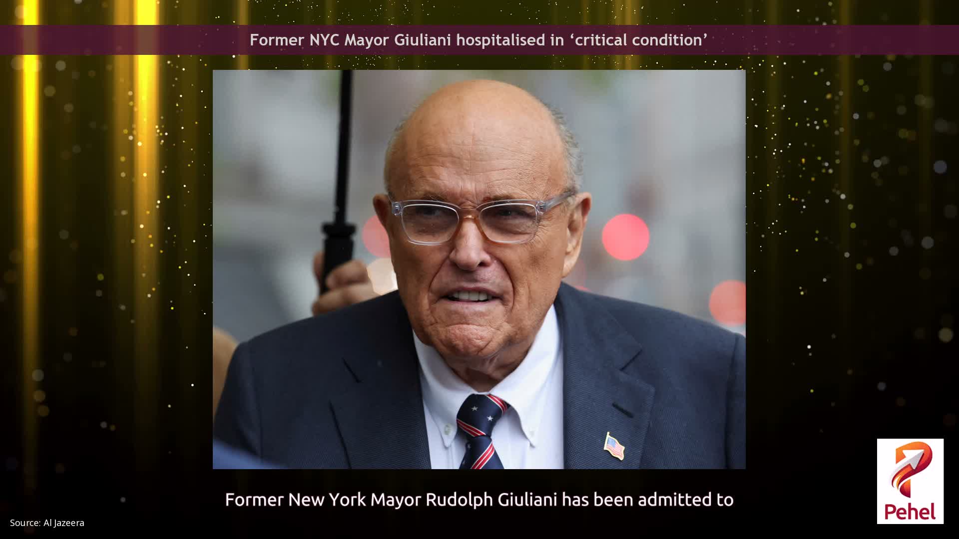 Former NYC Mayor Giuliani hospitalised in ‘critical condition’