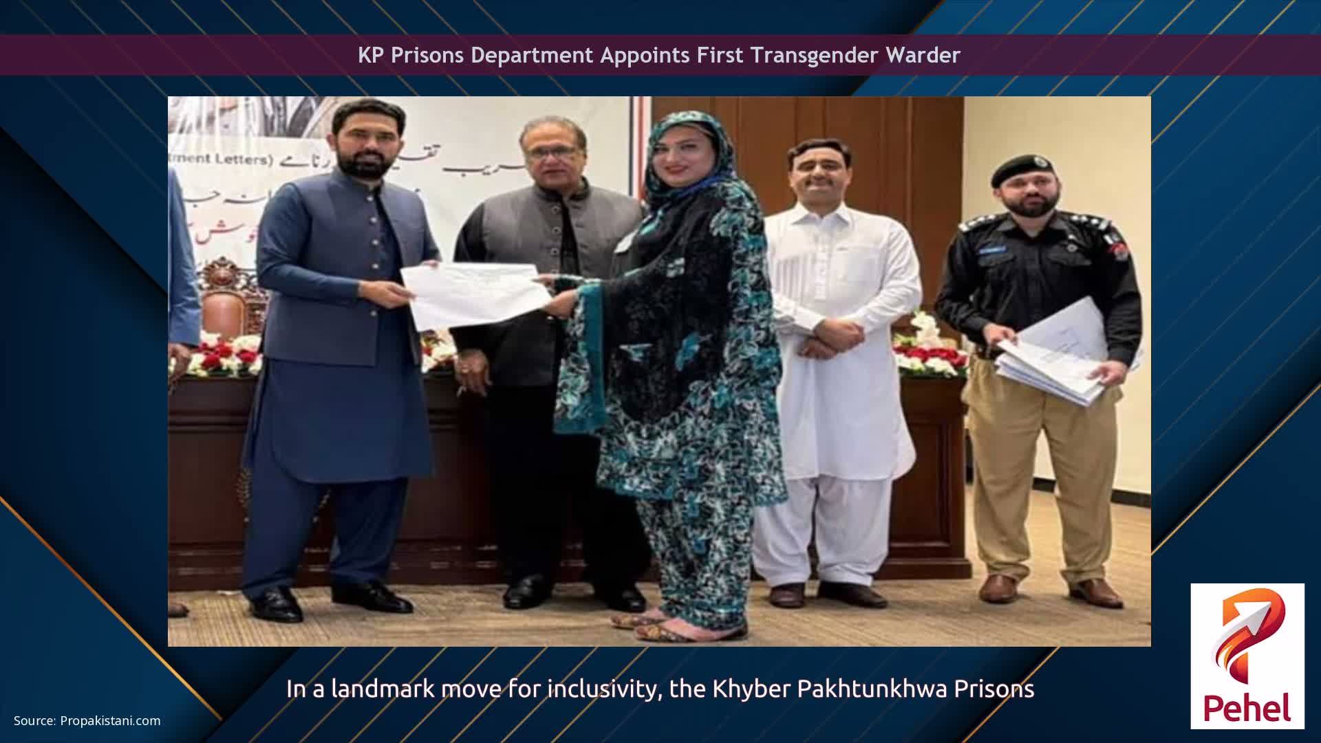 KP Prisons Department Appoints First Transgender Warder