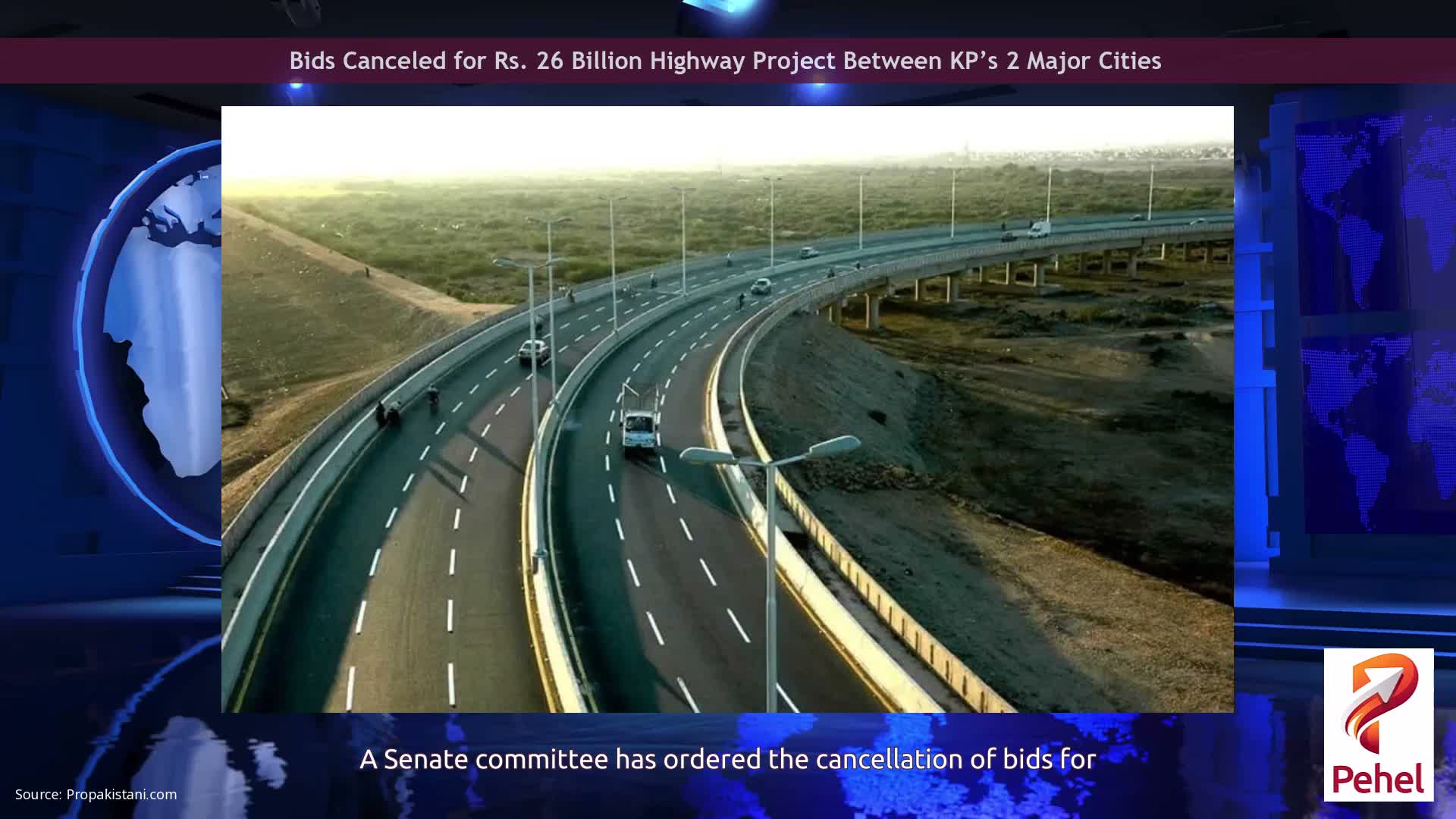 Bids Canceled for Rs. 26 Billion Highway Project Between KP’s 2 Major Cities