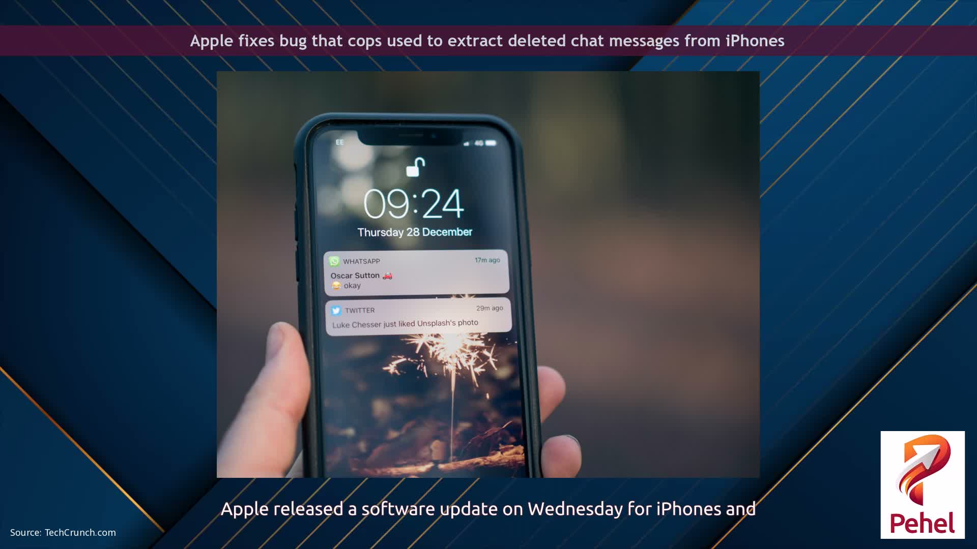 Apple fixes bug that cops used to extract deleted chat messages from iPhones