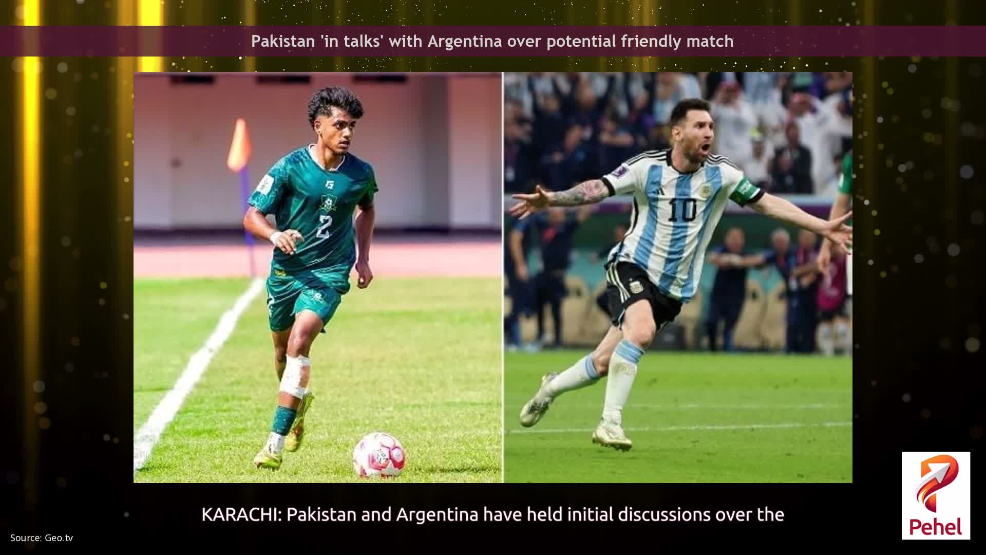 Pakistan 'in talks' with Argentina over potential friendly match