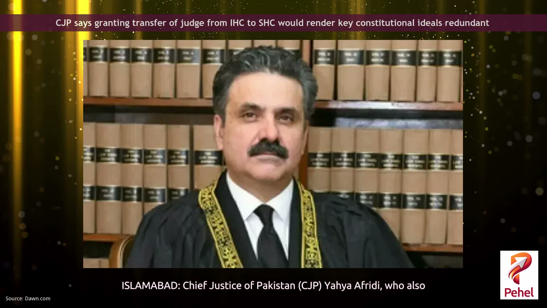 CJP says granting transfer of judge from IHC to SHC would render key constitutional ideals redundant