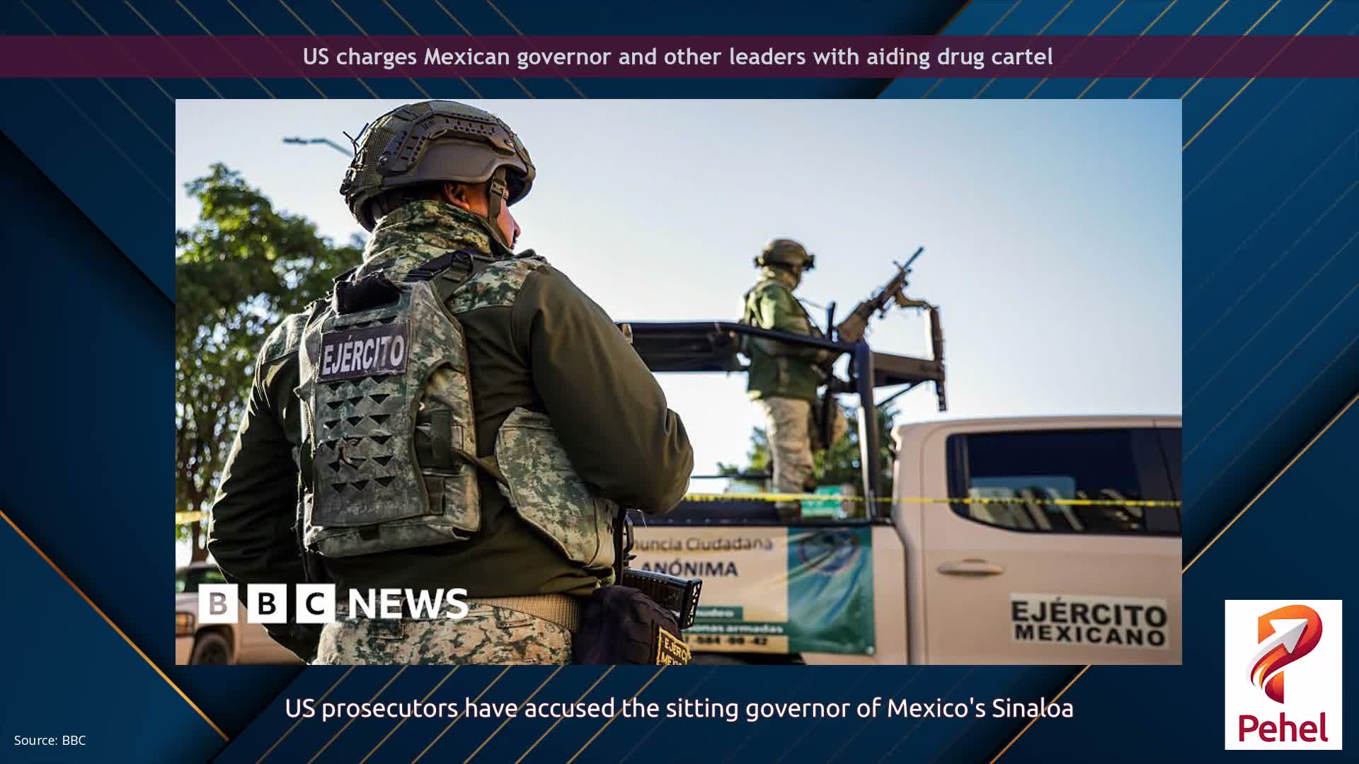 US charges Mexican governor and other leaders with aiding drug cartel