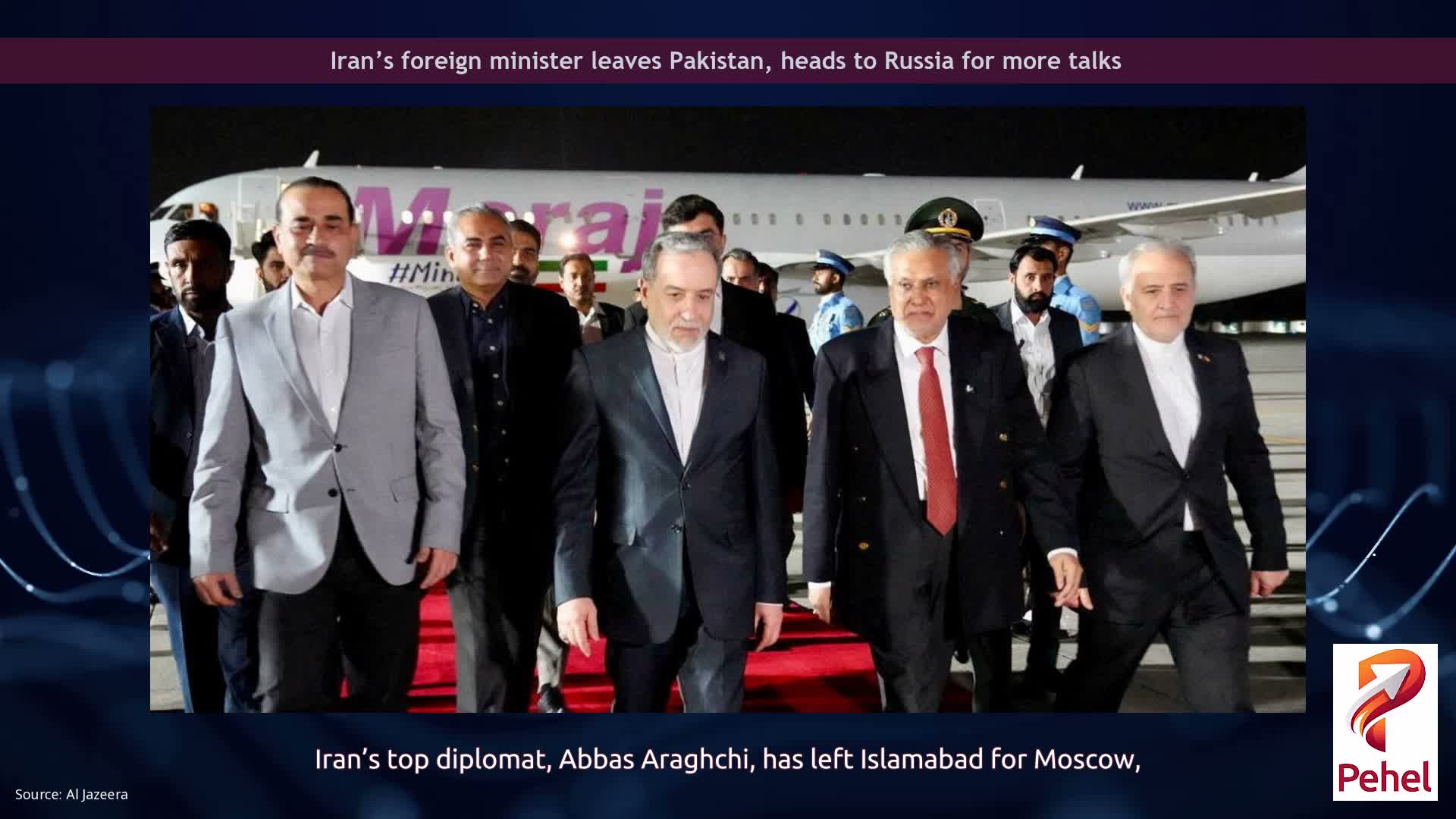 Iran’s foreign minister leaves Pakistan, heads to Russia for more talks