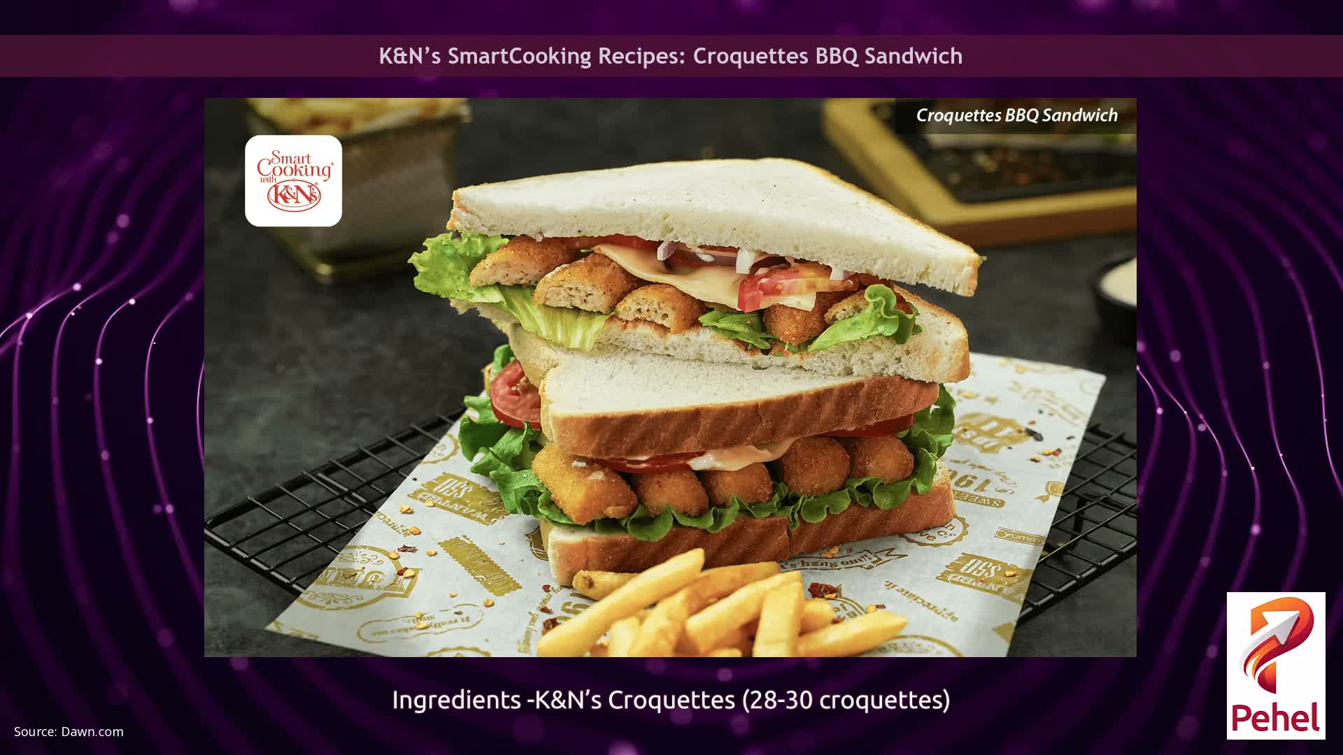 K&N’s SmartCooking Recipes: Croquettes BBQ Sandwich