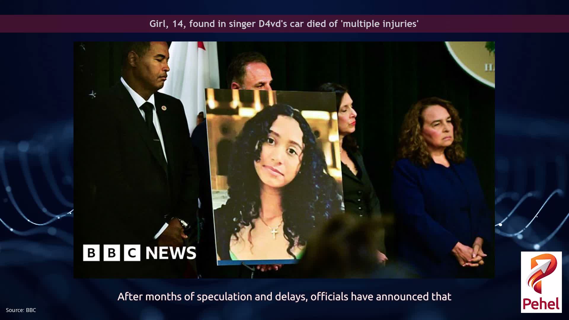 Girl, 14, found in singer D4vd's car died of 'multiple injuries'