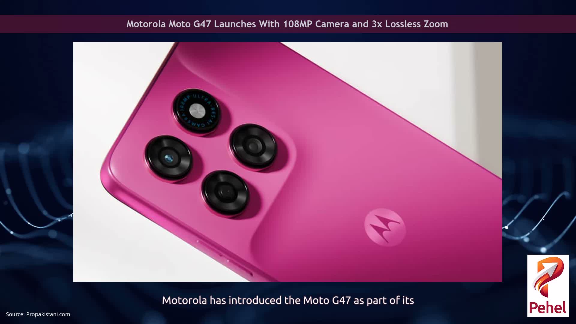 Motorola Moto G47 Launches With 108MP Camera and 3x Lossless Zoom