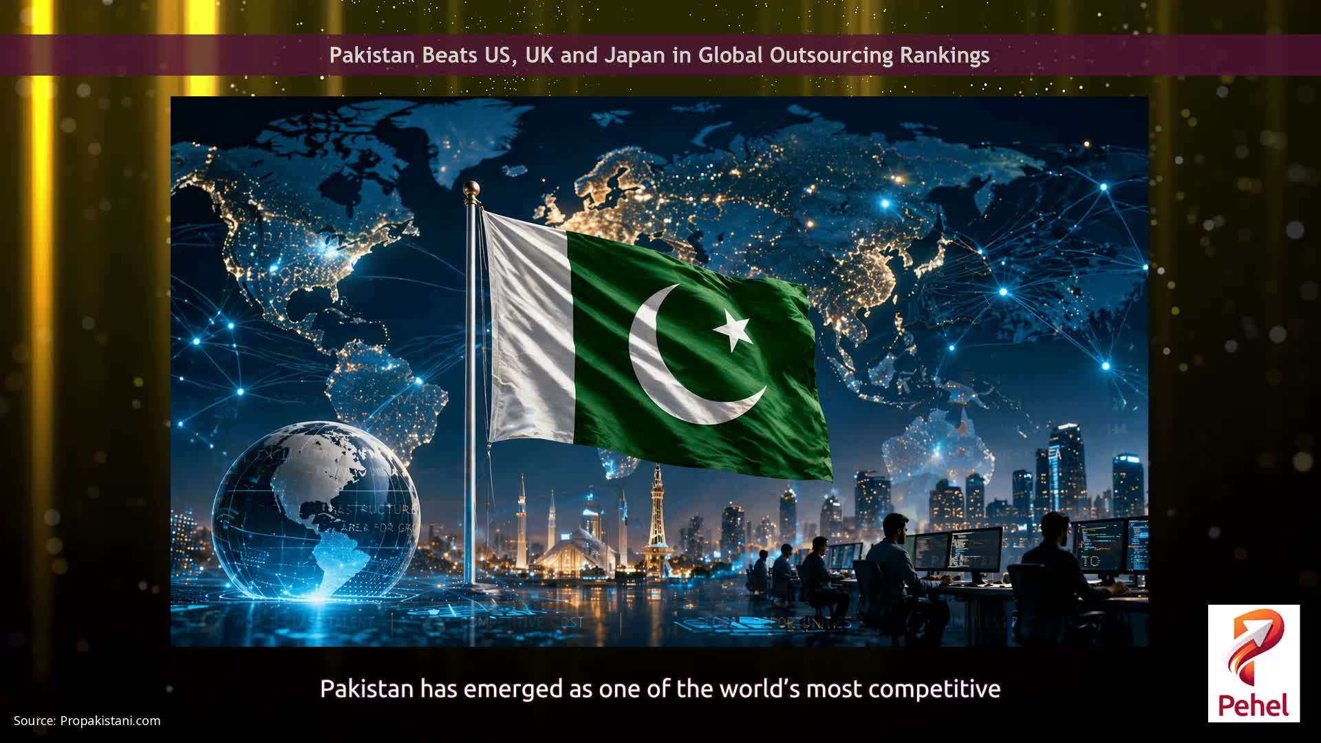 Pakistan Beats US, UK and Japan in Global Outsourcing Rankings