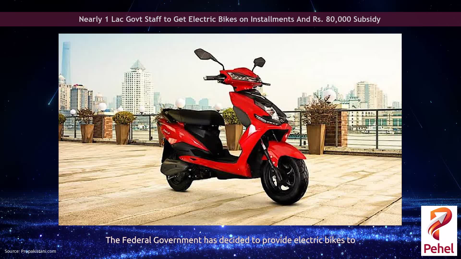 Nearly 1 Lac Govt Staff to Get Electric Bikes on Installments And Rs. 80,000 Subsidy