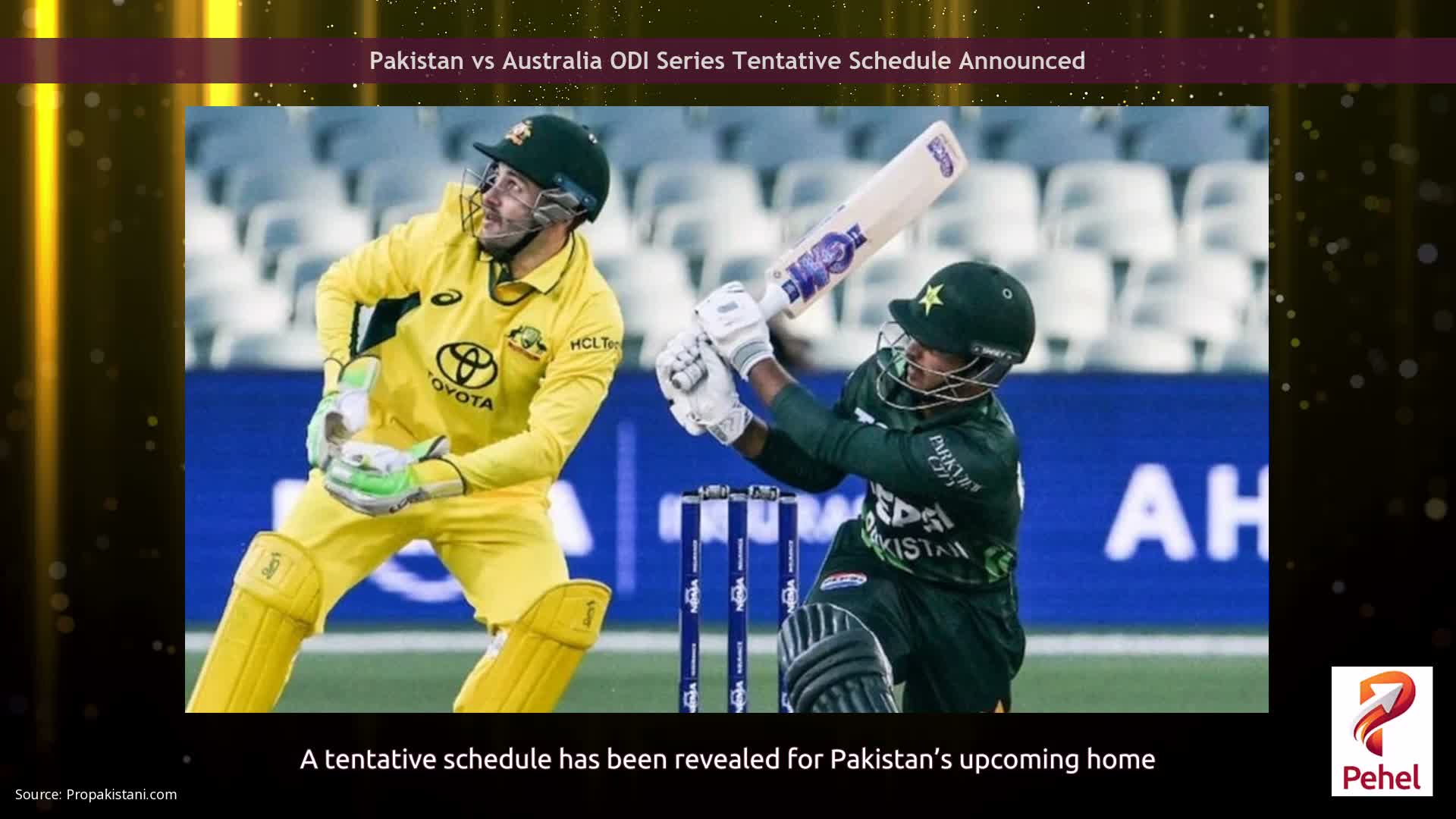 Pakistan vs Australia ODI Series Tentative Schedule Announced