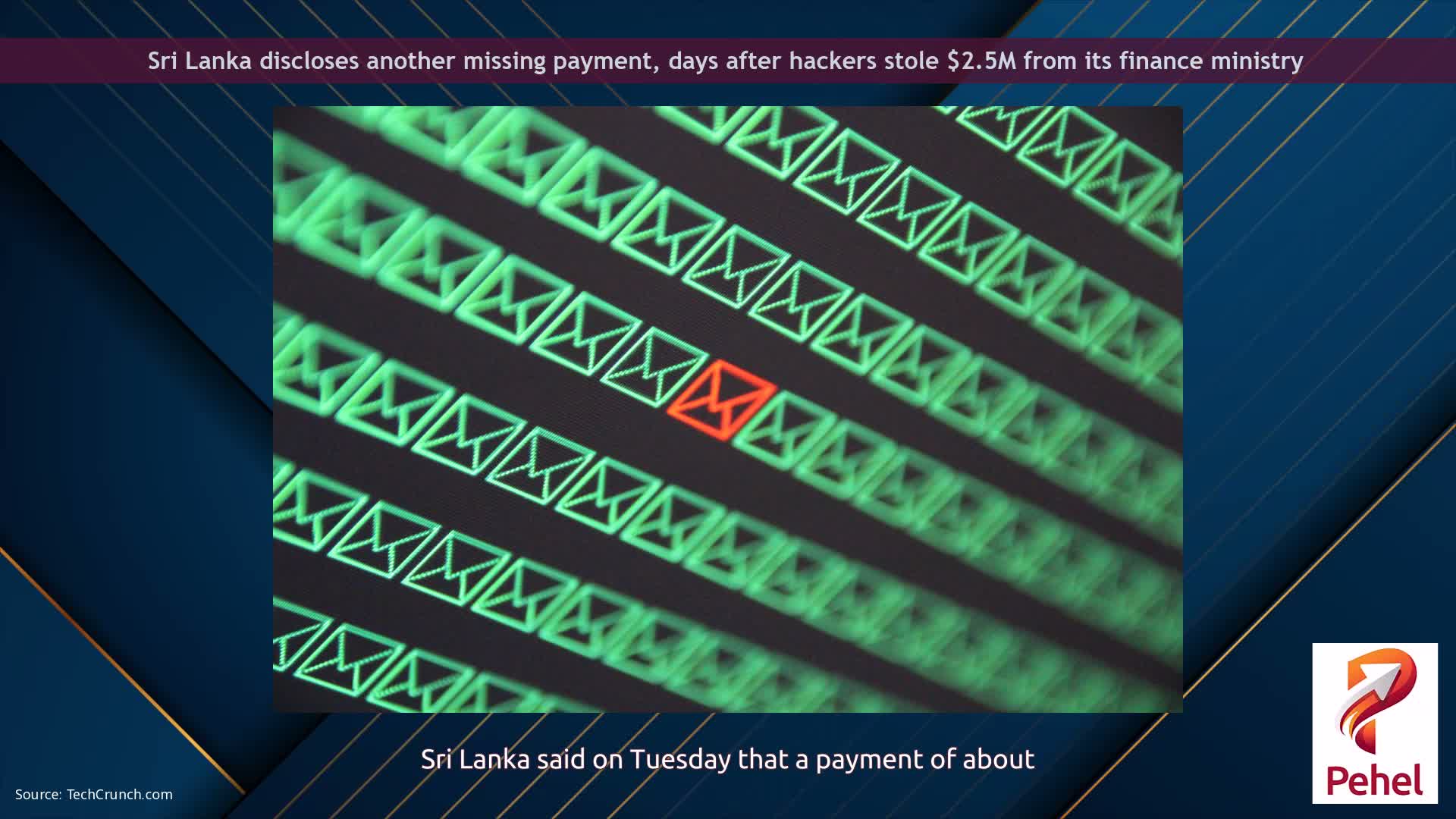 Sri Lanka discloses another missing payment, days after hackers stole $2.5M from its finance ministry