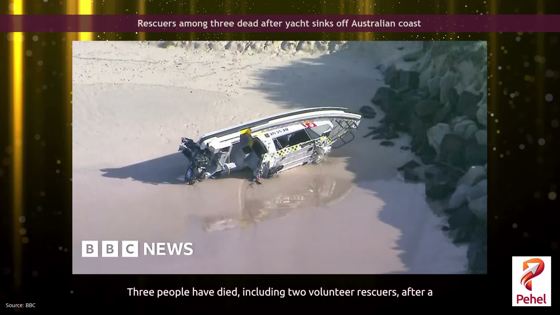 Rescuers among three dead after yacht sinks off Australian coast