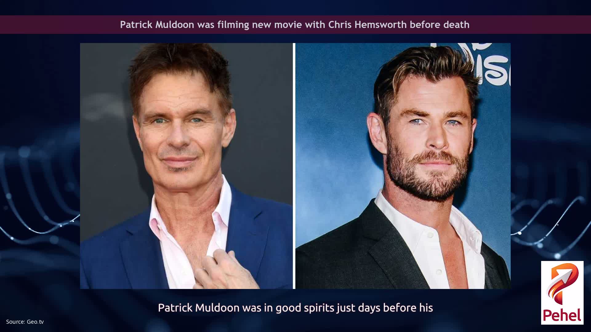 Patrick Muldoon was filming new movie with Chris Hemsworth before death