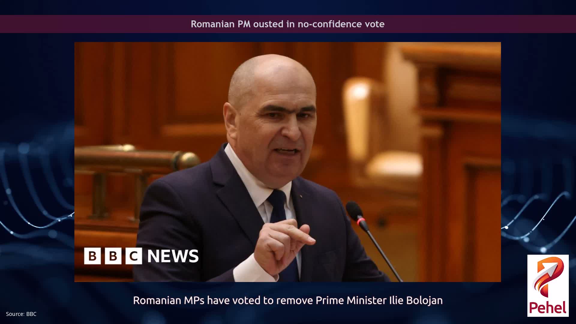 Romanian PM ousted in no-confidence vote