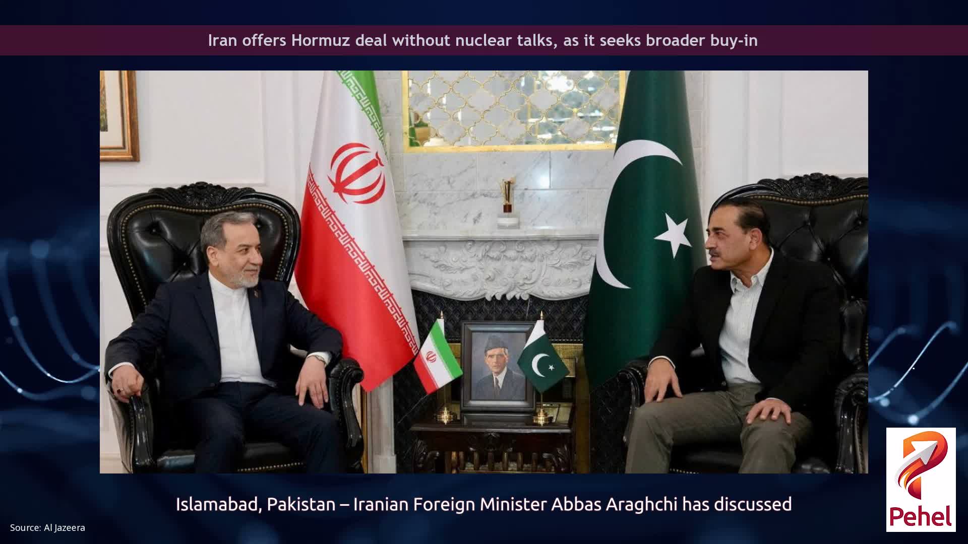 Iran offers Hormuz deal without nuclear talks, as it seeks broader buy-in