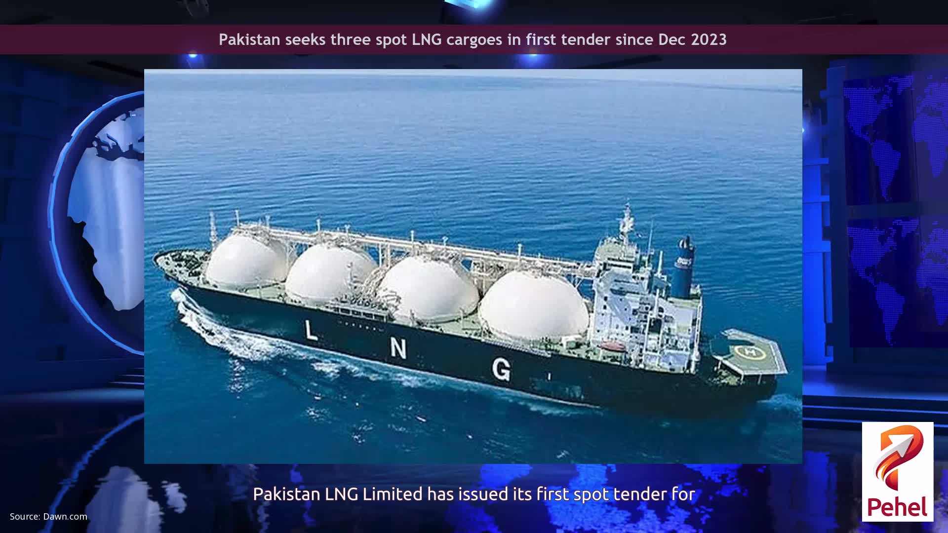 Pakistan seeks three spot LNG cargoes in first tender since Dec 2023