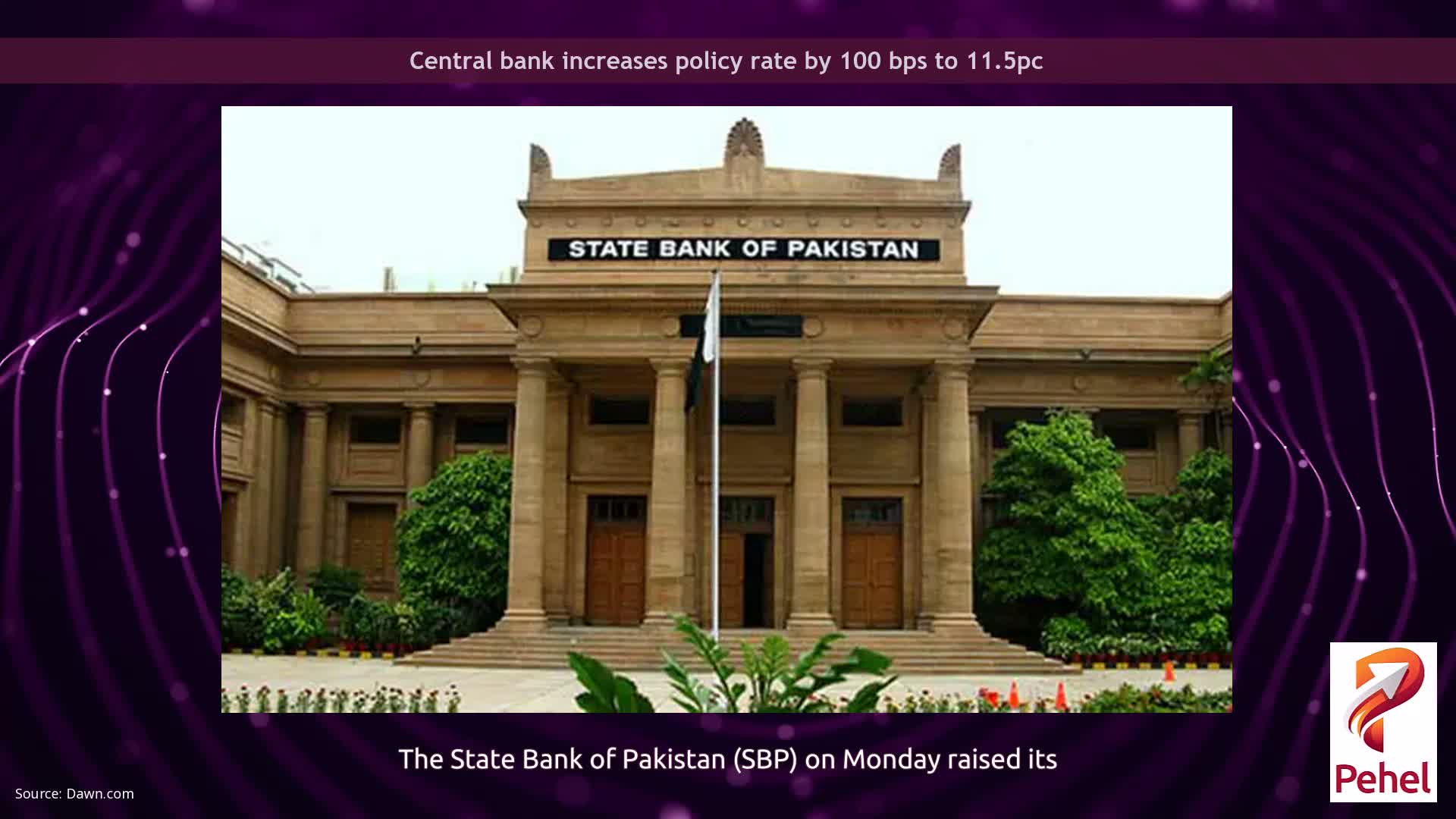 Central bank increases policy rate by 100 bps to 11.5pc
