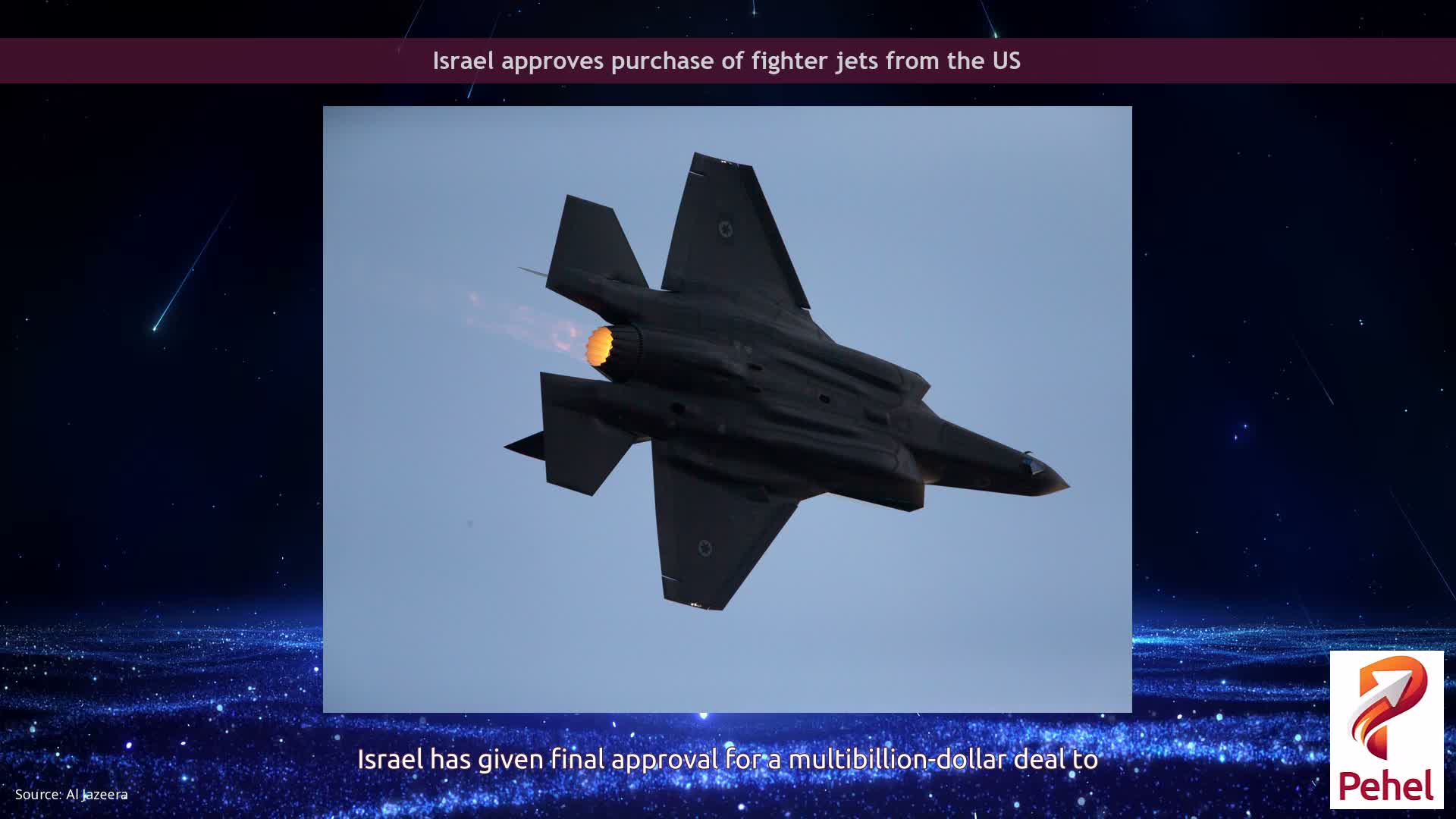 Israel approves purchase of fighter jets from the US